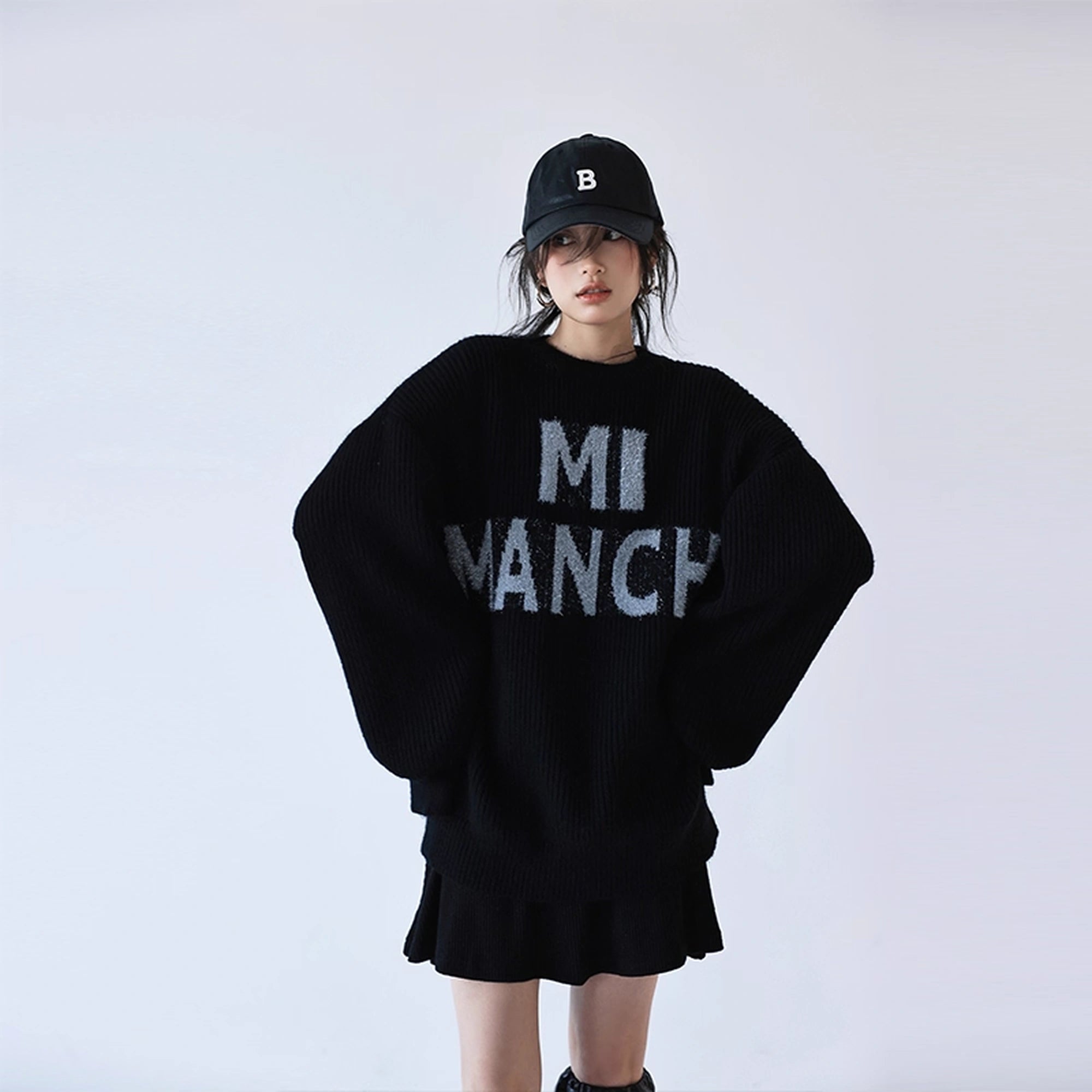 FU_FRESH_UP_Sparkle_Letter_Mohair_Sweater_V-neck_Long_Sleeve_T-shirt_MISSTT