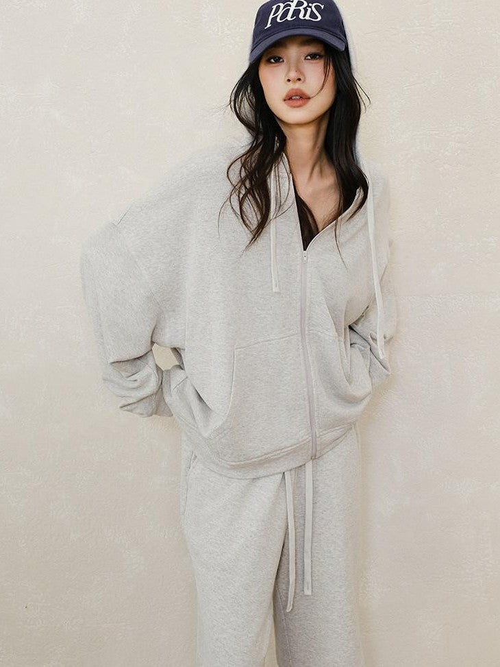 FU FRESH UP Sporty Casual Loose Hooded Youthful Lightweight Women&