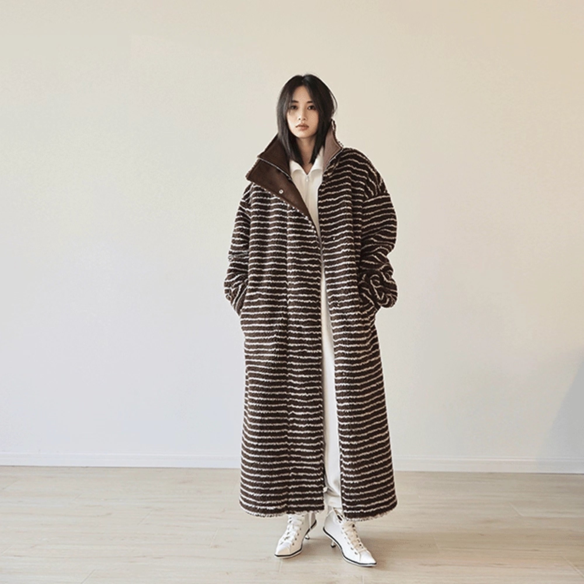 FU_FRESH_UP_Striped_Faux_Shearling_Oversized_Trench_Coat_MISSTT