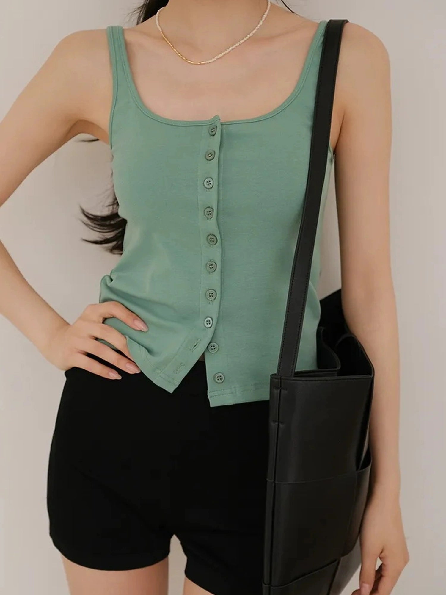 Summer Dopamine U Neck Knit Camisole