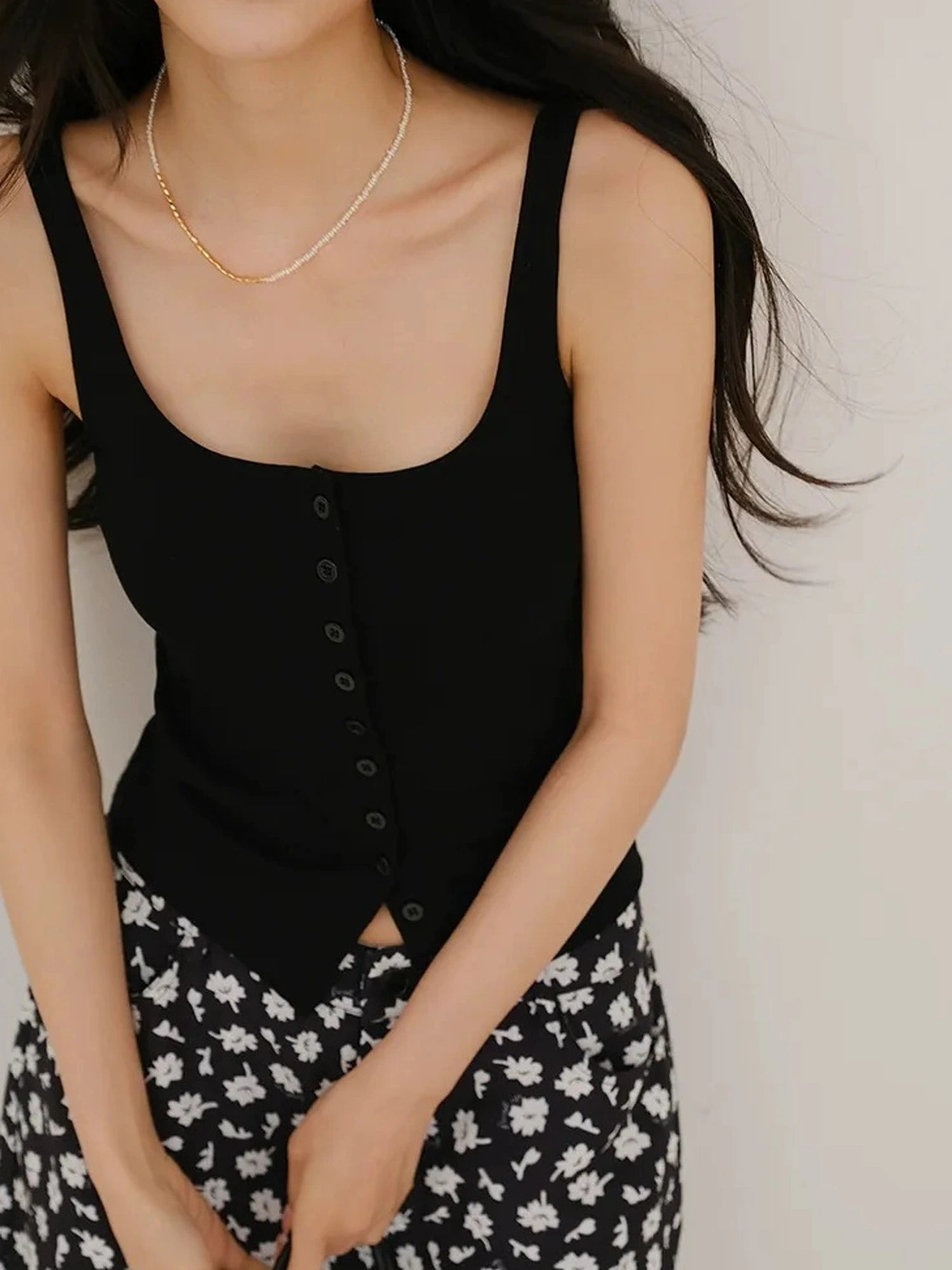 Summer Dopamine U Neck Knit Camisole