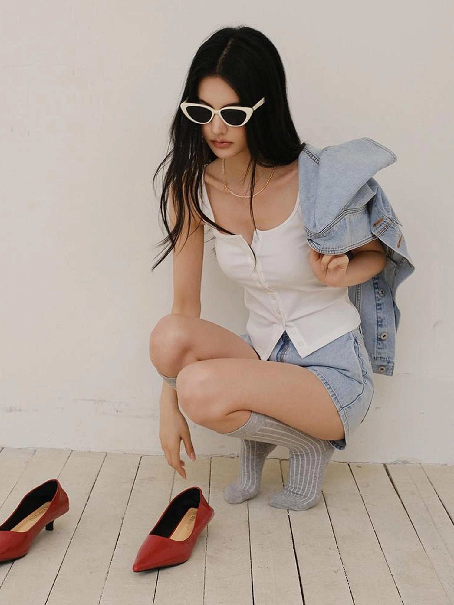 Summer Dopamine U Neck Knit Camisole