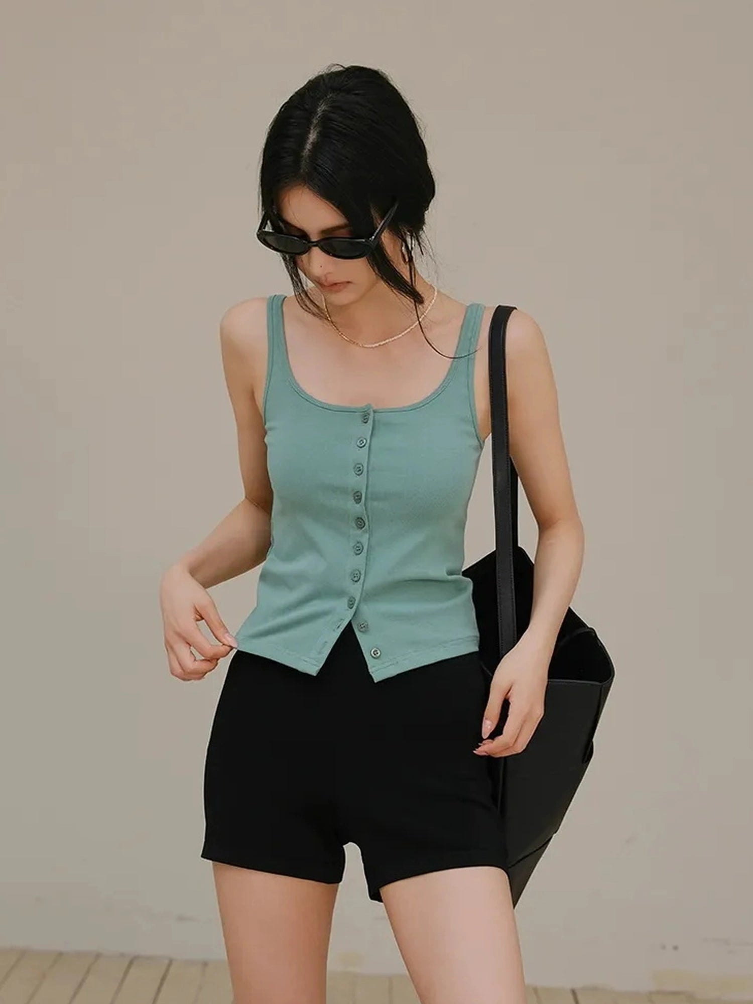 Summer Dopamine U Neck Knit Camisole