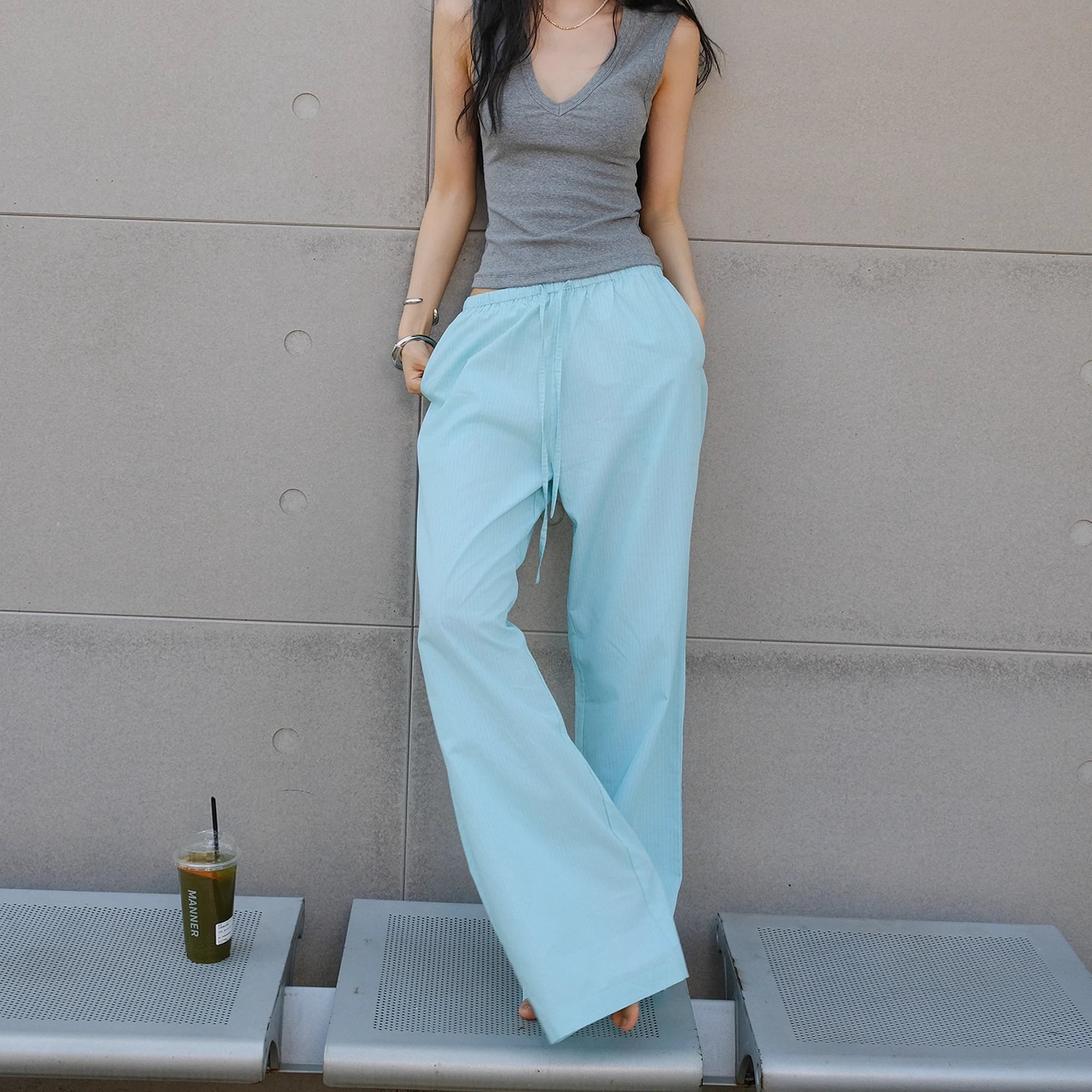 FU_FRESH_UP_Summer_Oxygen_Wide_Leg_Striped_Trousers_MISSTT