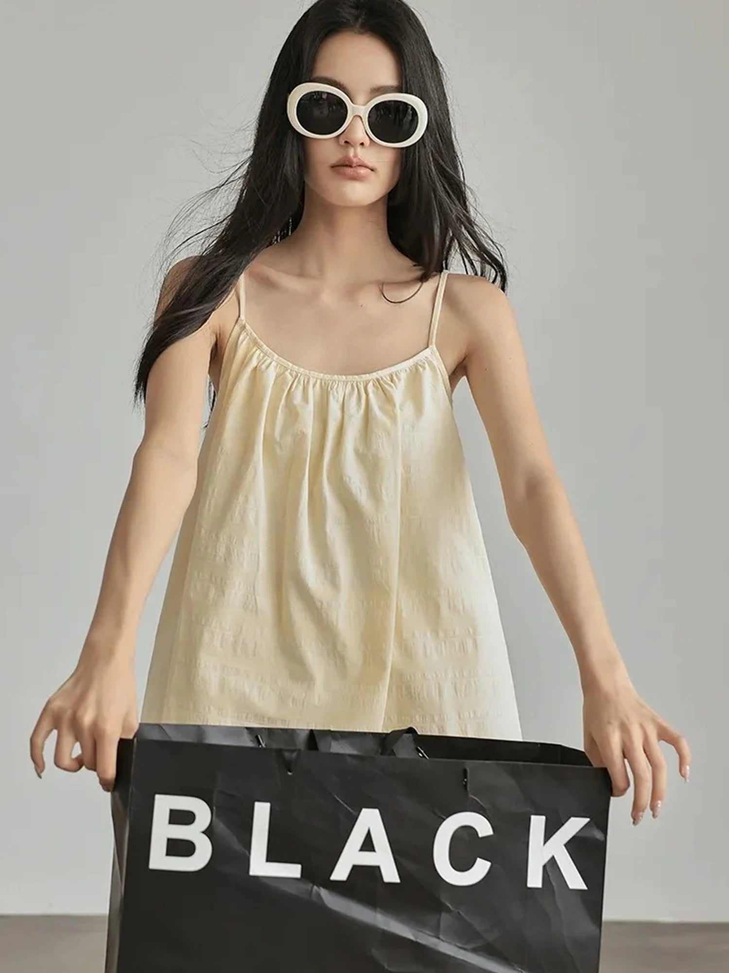 FU FRESH UP Textured French Ribbed Cami And Pant Set