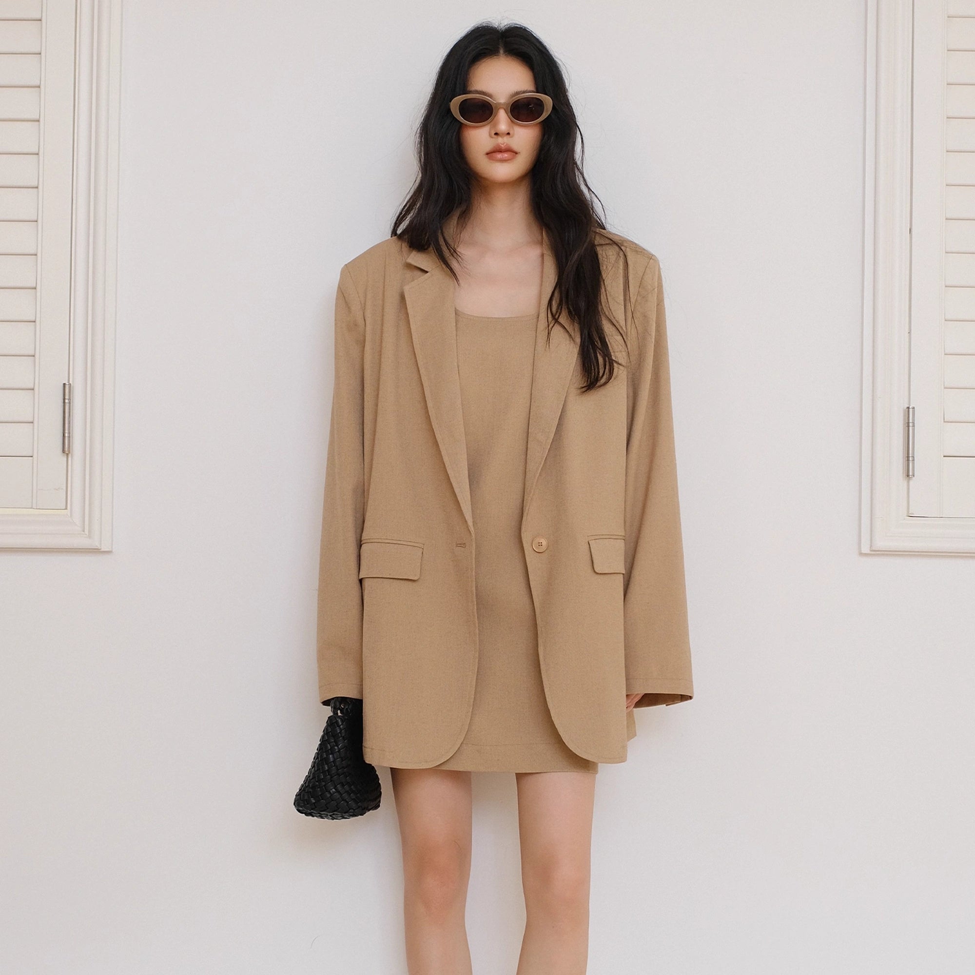 FU_FRESH_UP_Textured_Linen_Blend_Waistcoat_Dress_Blazer_Set_MISSTT