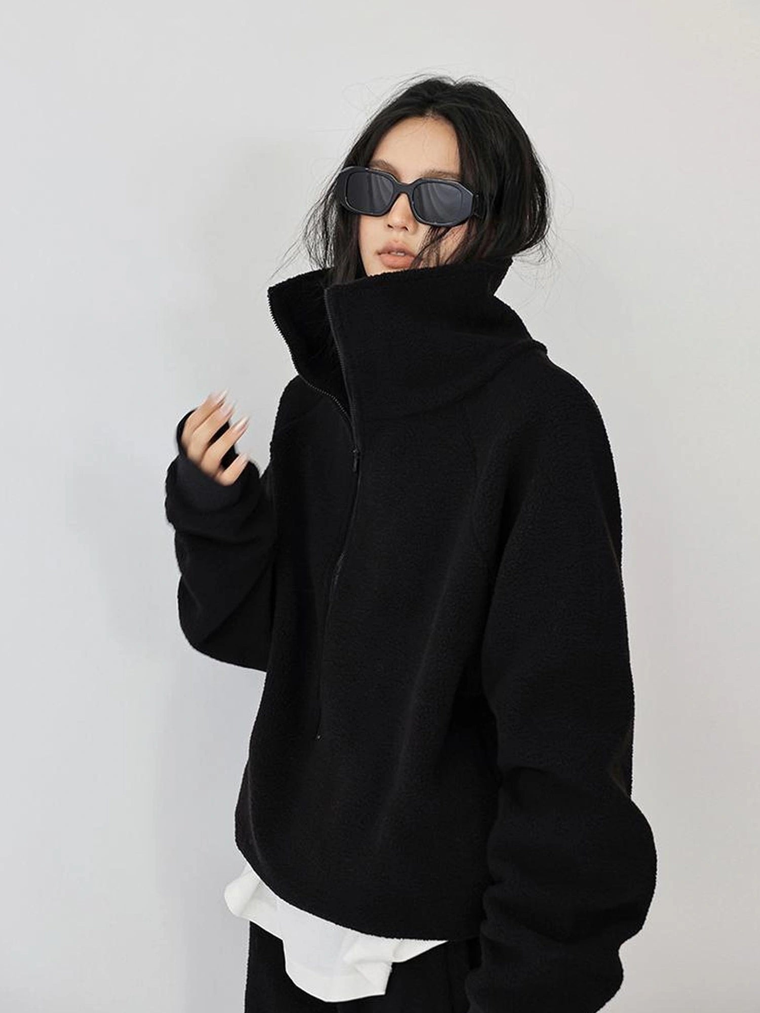 FU FRESH UP Thermal Fleece Zip Up Hoodie Set
