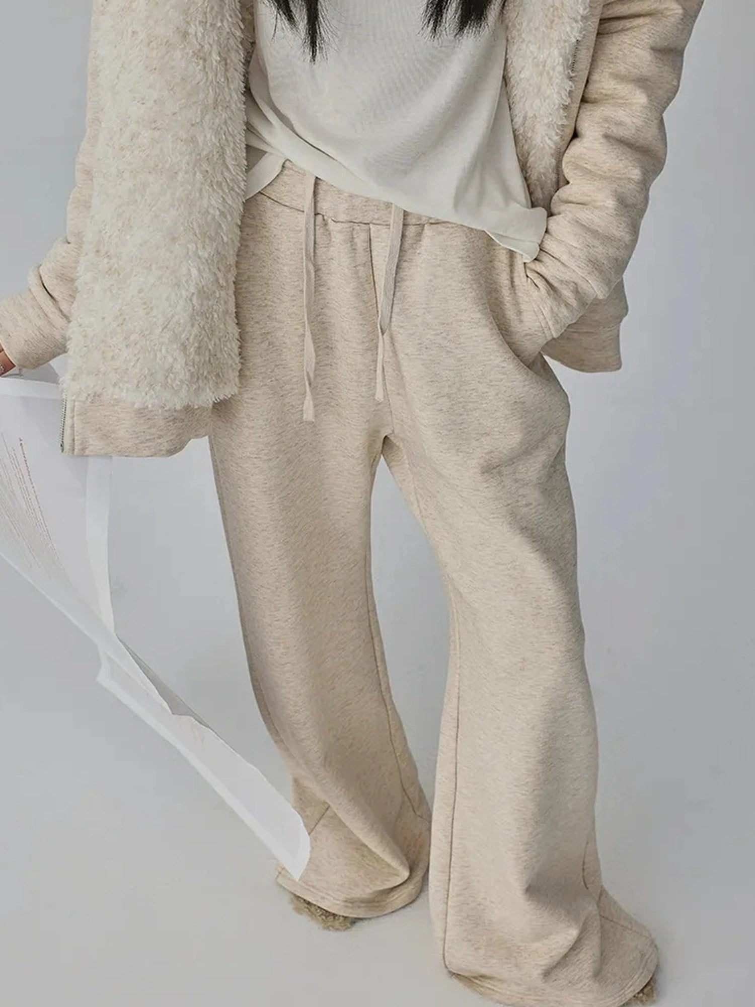 FU FRESH UP Two Way Plush Fleece Hoodie And Jogger Set