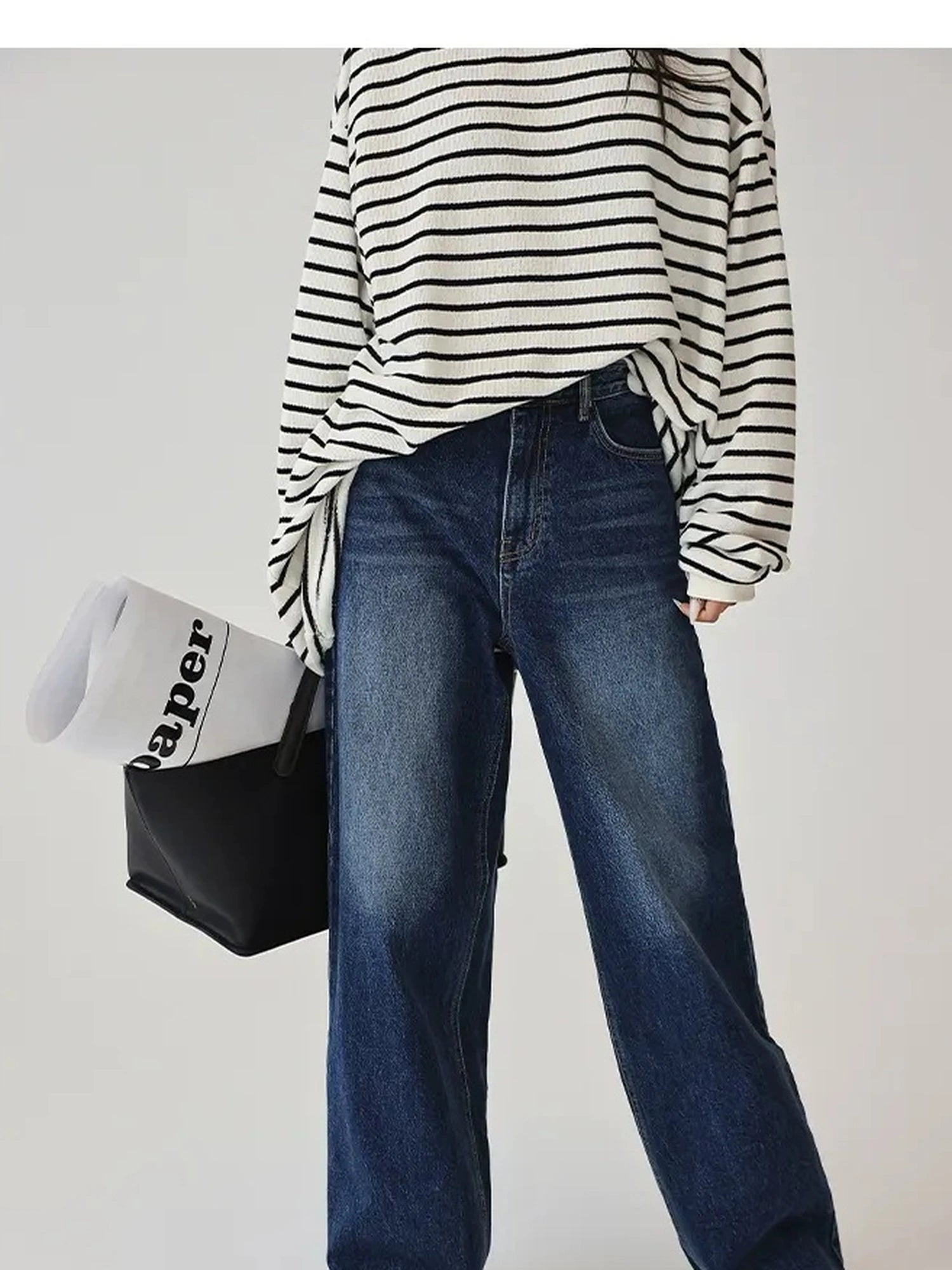 FU FRESH UP Vintage Indigo Wide Leg Denim Jeans