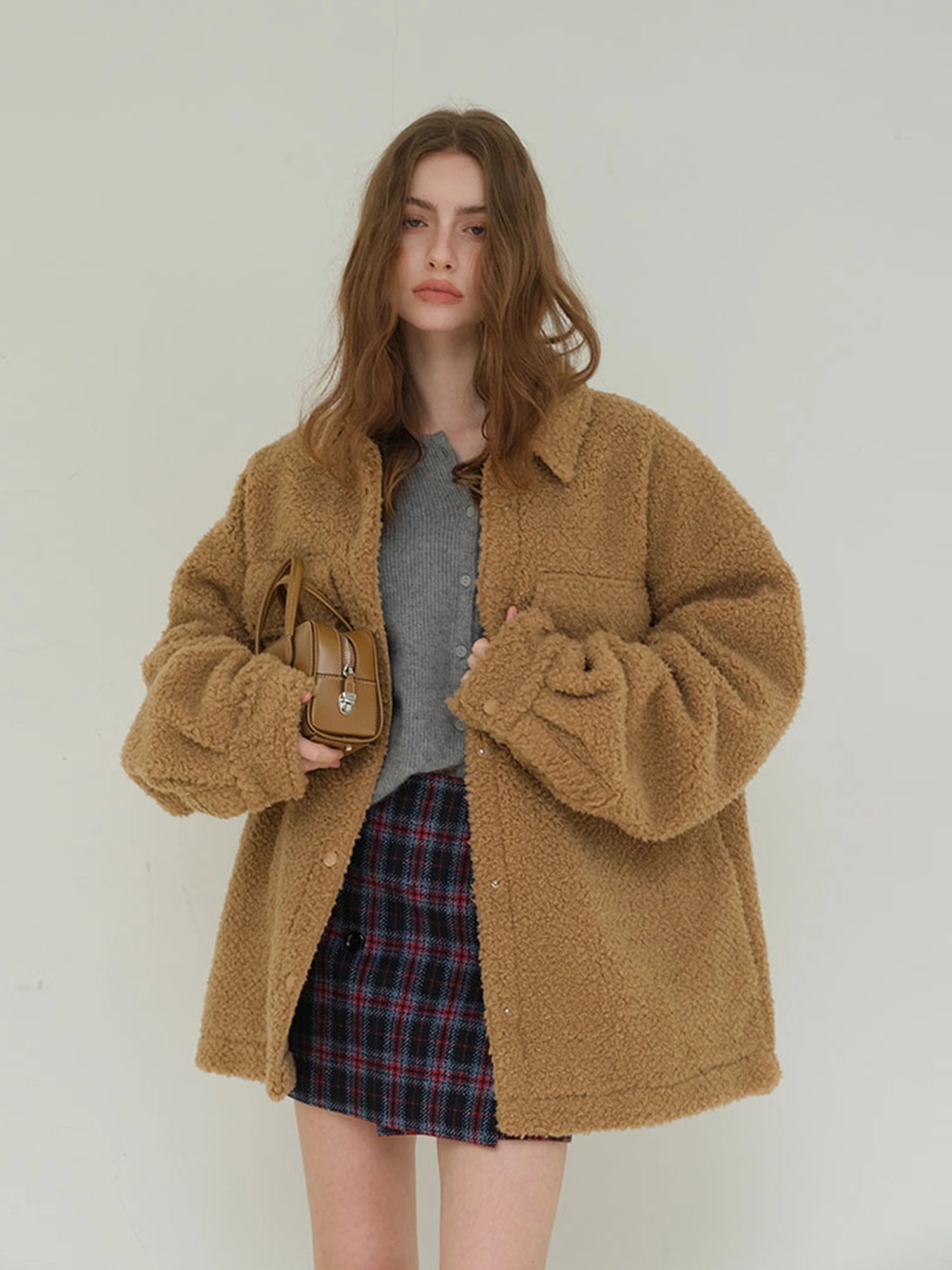 FU FRESH UP Vintage Scottish Tartan Wool Blend A Line Skirt