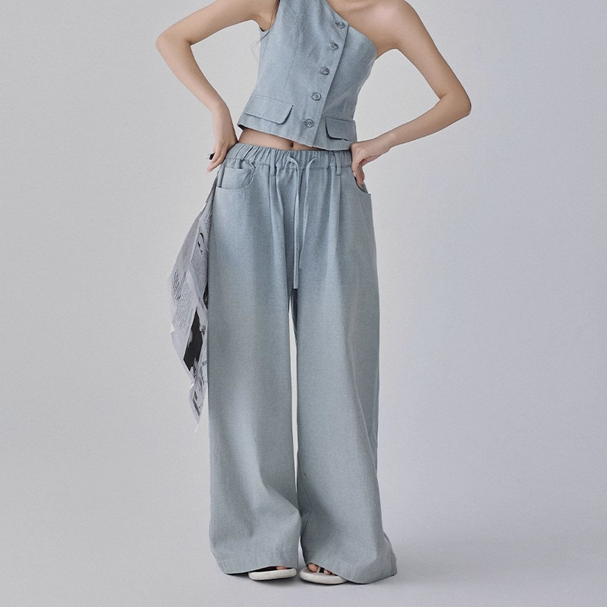 FU_FRESH_UP_Vintage_Washed_Asymmetrical_Denim_Set_MISSTT