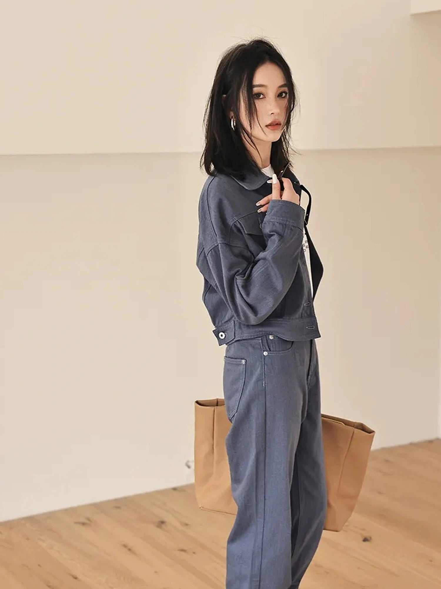FU FRESH UP Vintage Washed Denim Jacket
