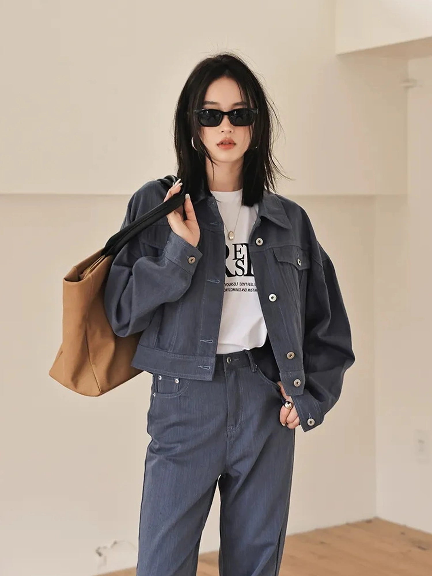 FU FRESH UP Vintage Washed Denim Jacket