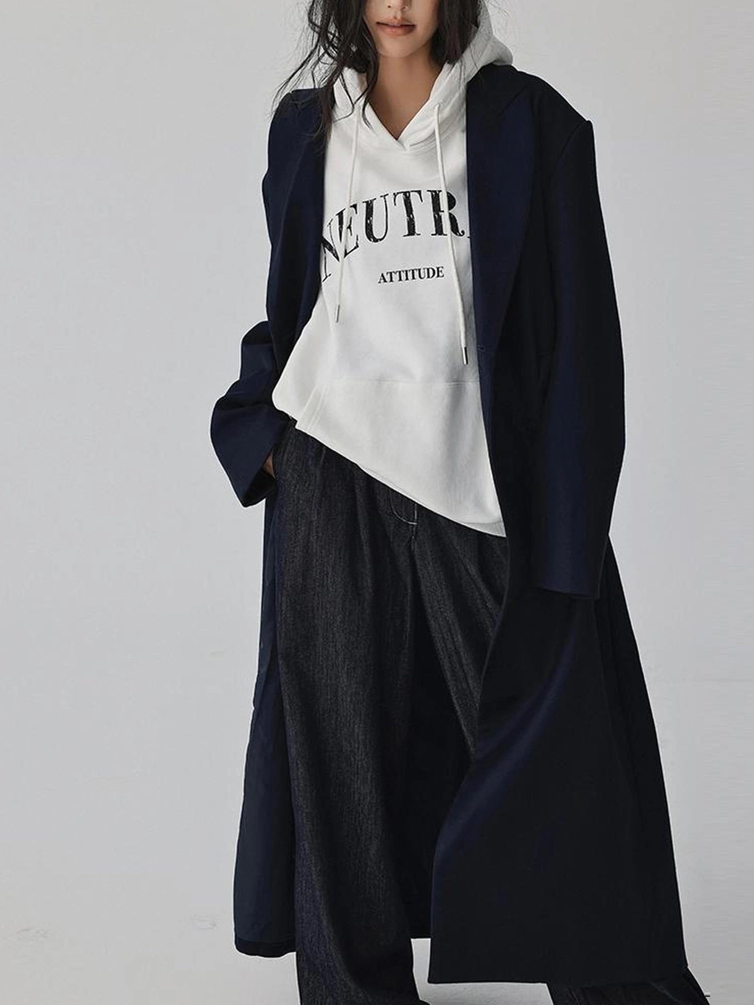FU FRESH UP Vintage Washed Hoodie With Fleece Lining
