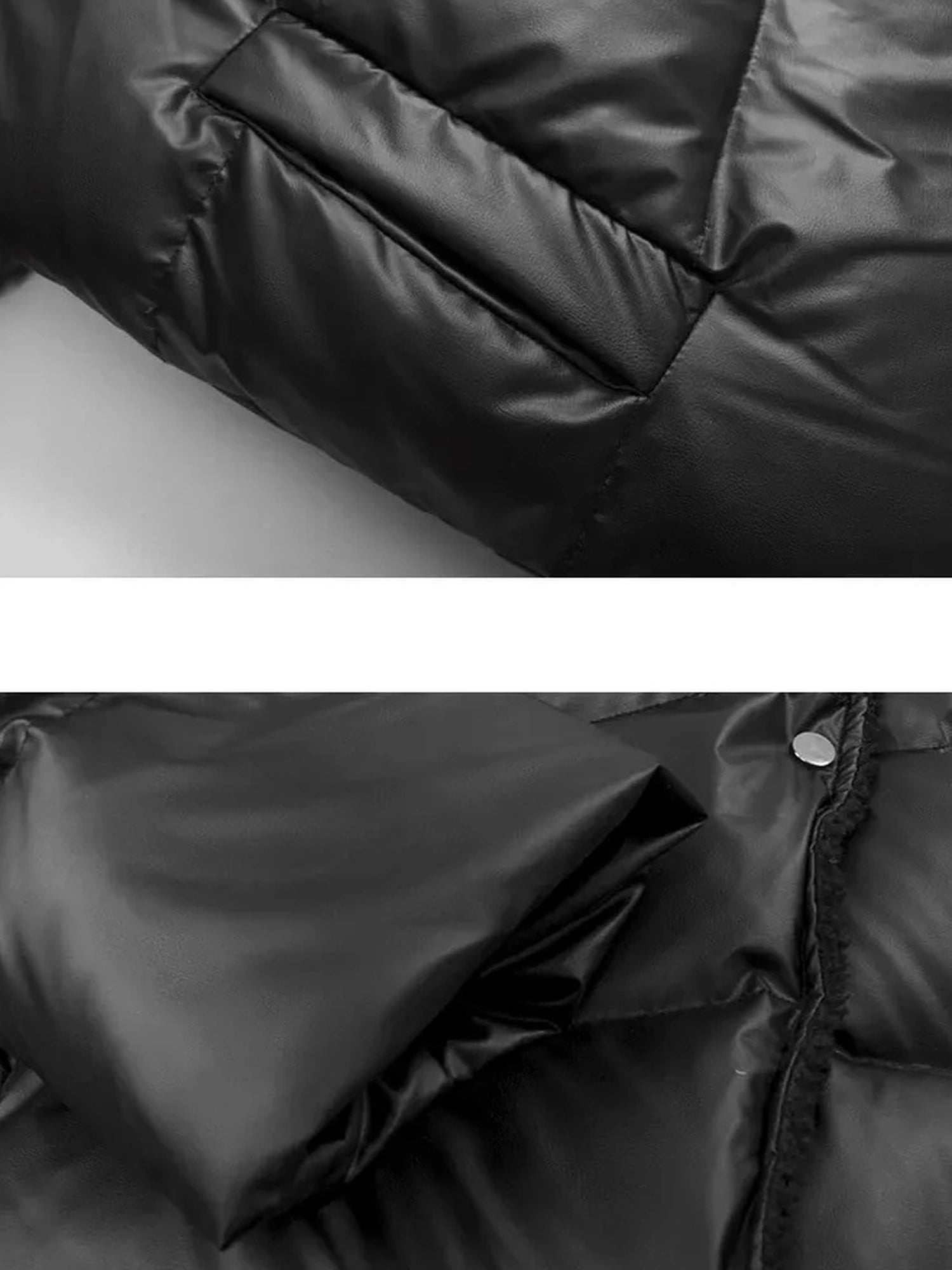 FU FRESH UP Waterproof Quilted Lamb Collar Puffer Jacket