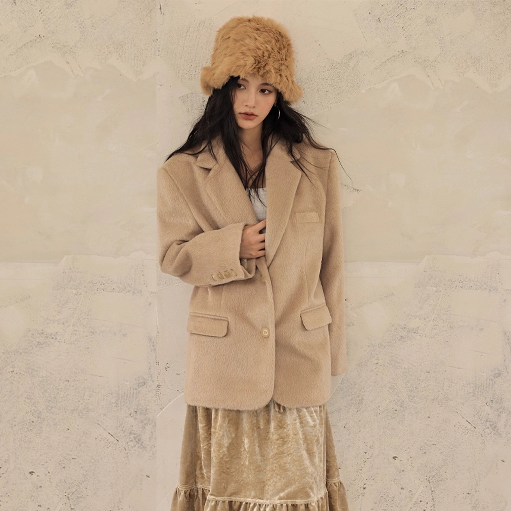 FU_FRESH_UP_Wool_Blend_Short_Tweed_Blazer_MISSTT