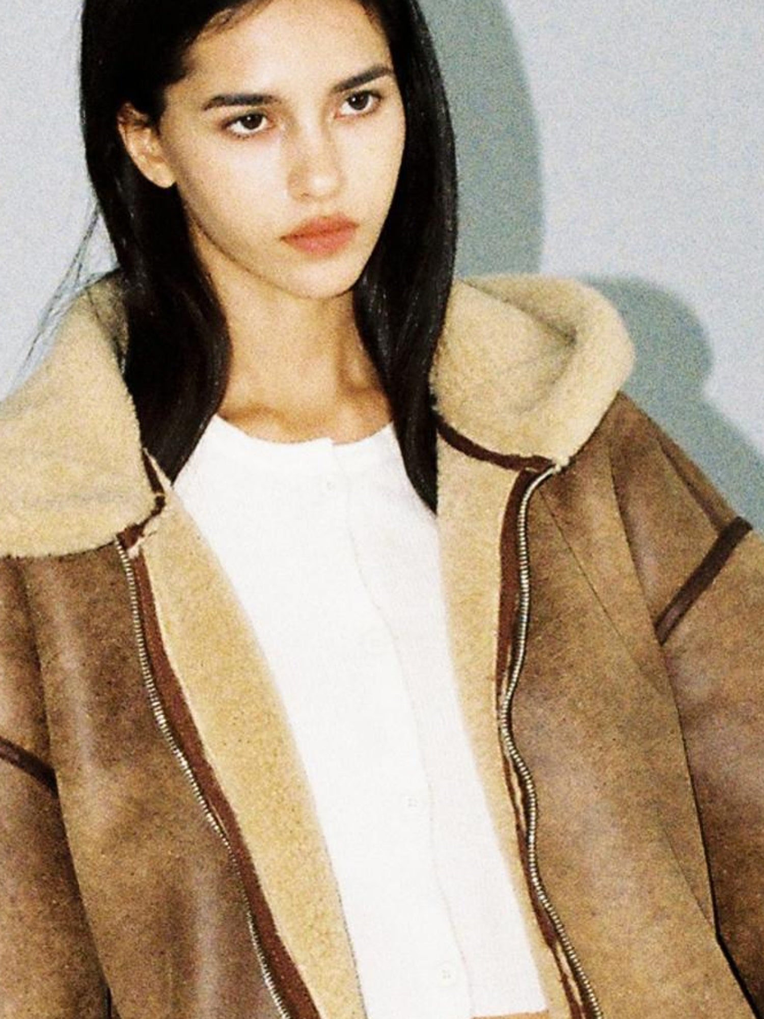 SweetChilling Faux Fur Hooded Jacket With Sherpa Lining Outerwear