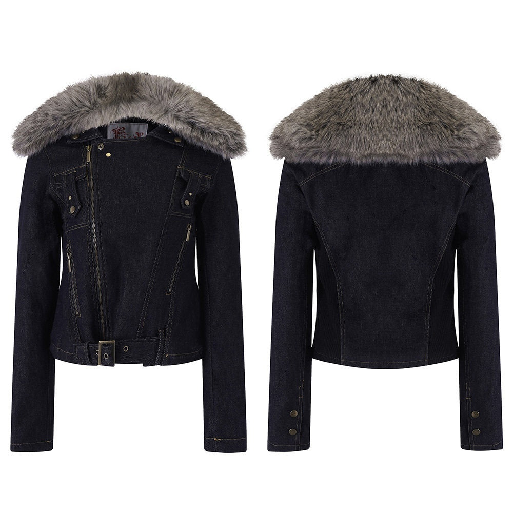 FayChui_Detachable_Fur_Collar_Deconstructed_Zipper_Women&