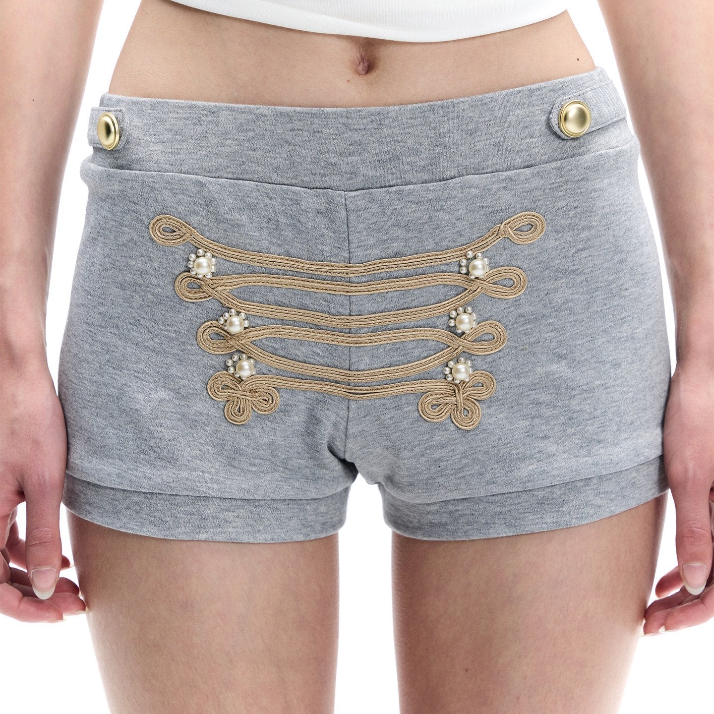 FayChui_Heather_Grey_Gold_Hand_Embroidered_Drawstring_Knot_Women&