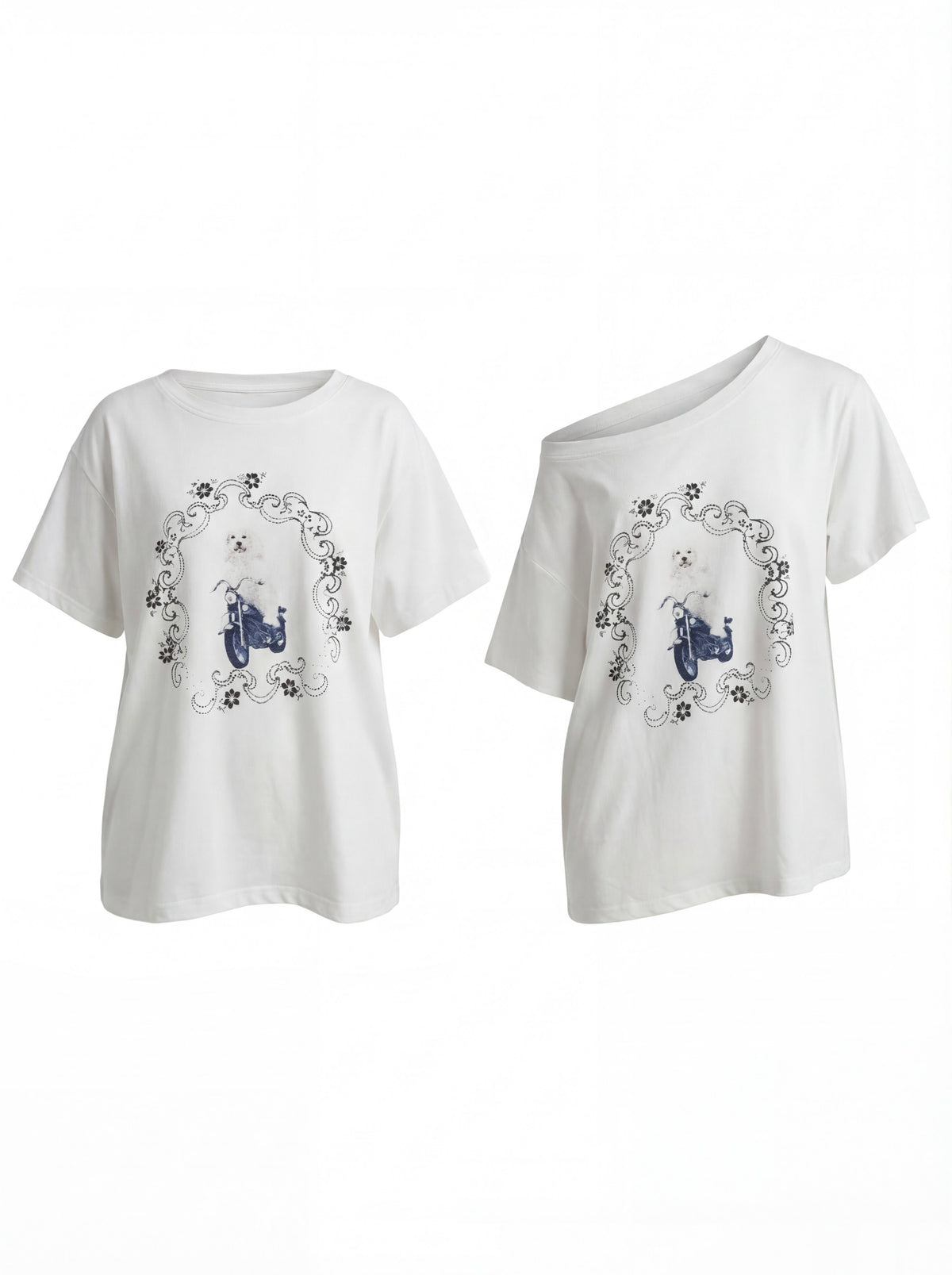 FayChui_Quirky_Dog_Riding_Print_Slouchy_Dropped_Shoulder_Women&