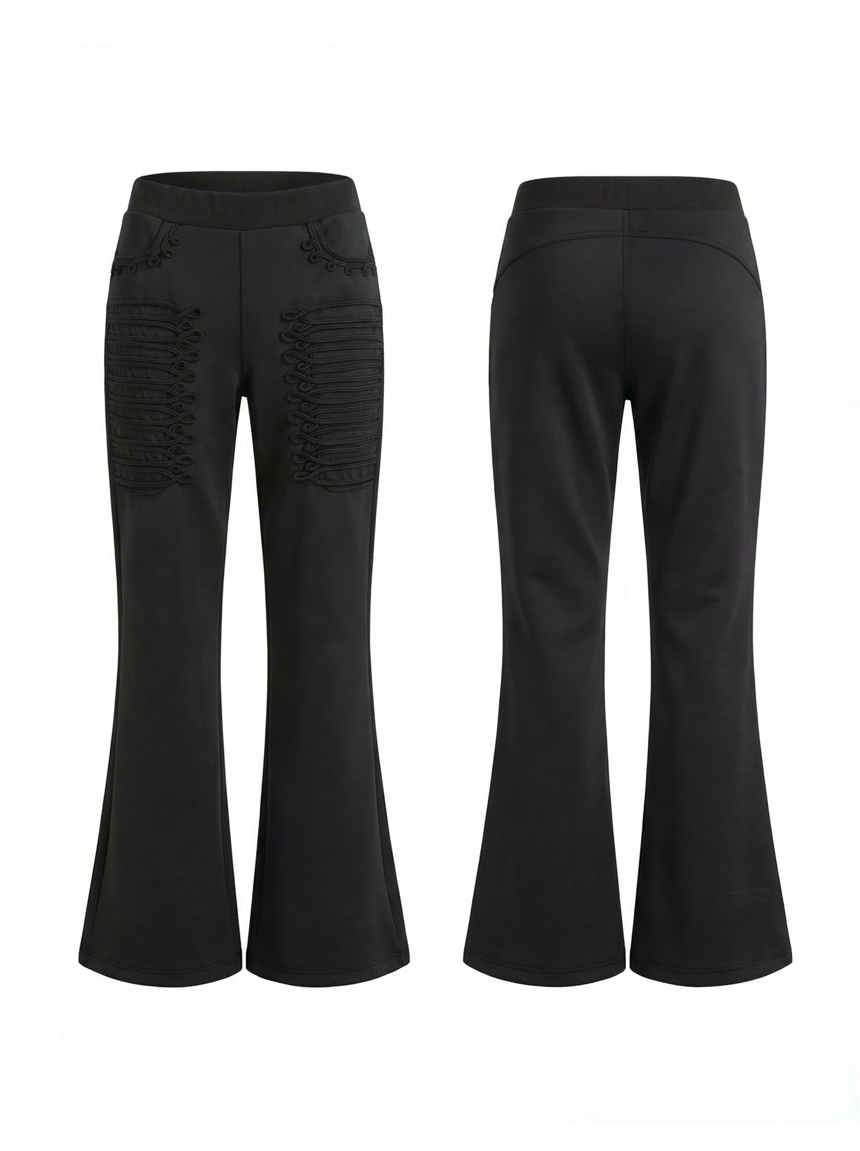 FayChui_Vintage_Regal_Embroidered_Tie_Waist_Micro_Flare_Women&