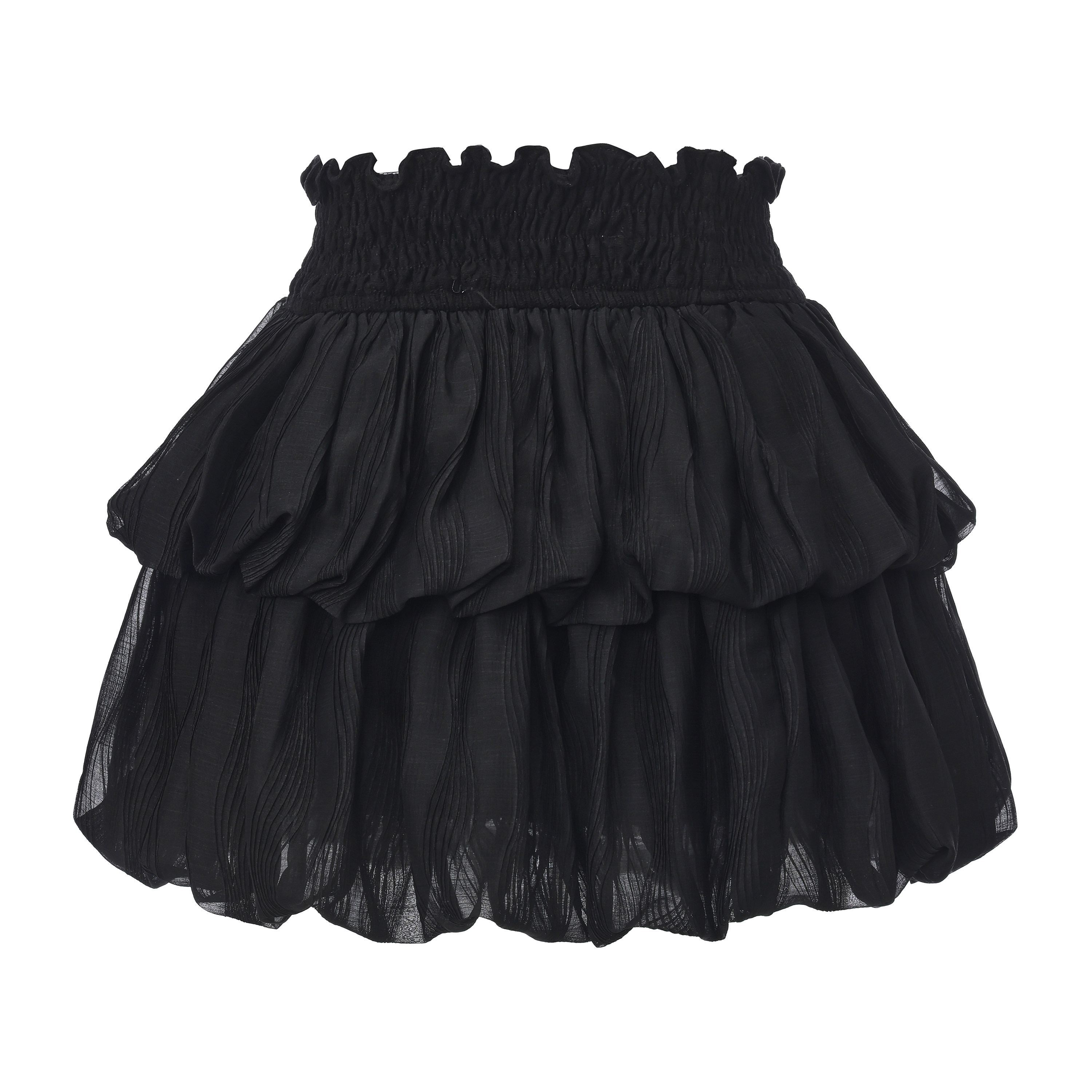 FinderMond_FM_Black_And_White_French_Romantic_Jellyfish_Bubble_Hem_Women&