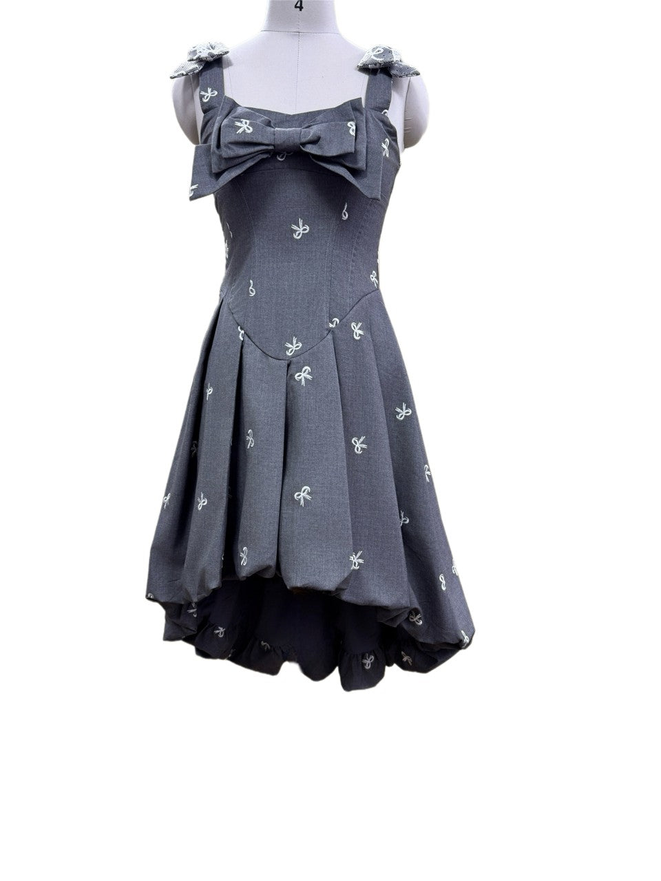 FinderMond FM Lace Embroidered Waist Cinching Bow Strap Women&