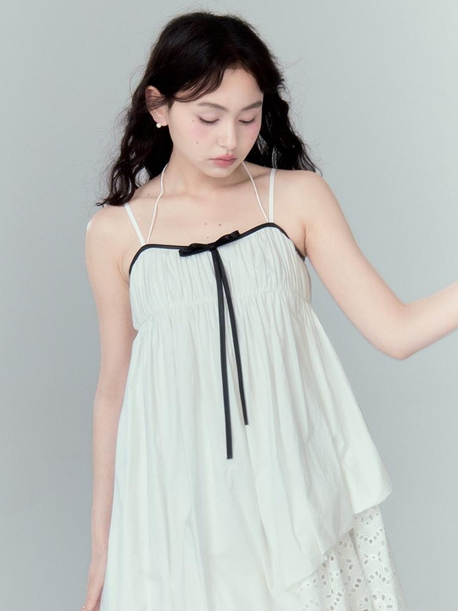 DIDDI MODA Floral Bloom Sheath Dress With Layered Tulle Hem