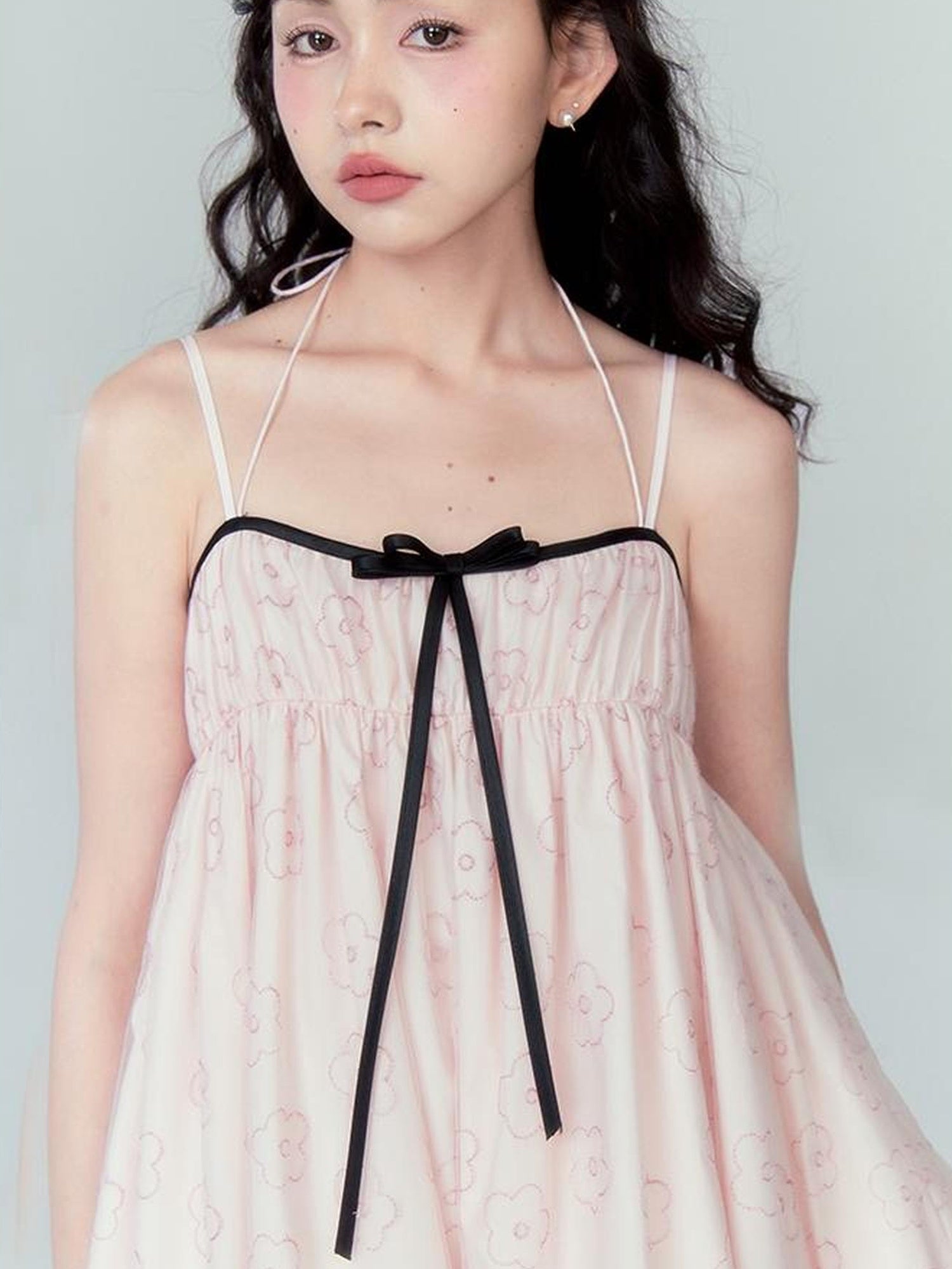 DIDDI MODA Floral Bloom Sheath Dress With Layered Tulle Hem