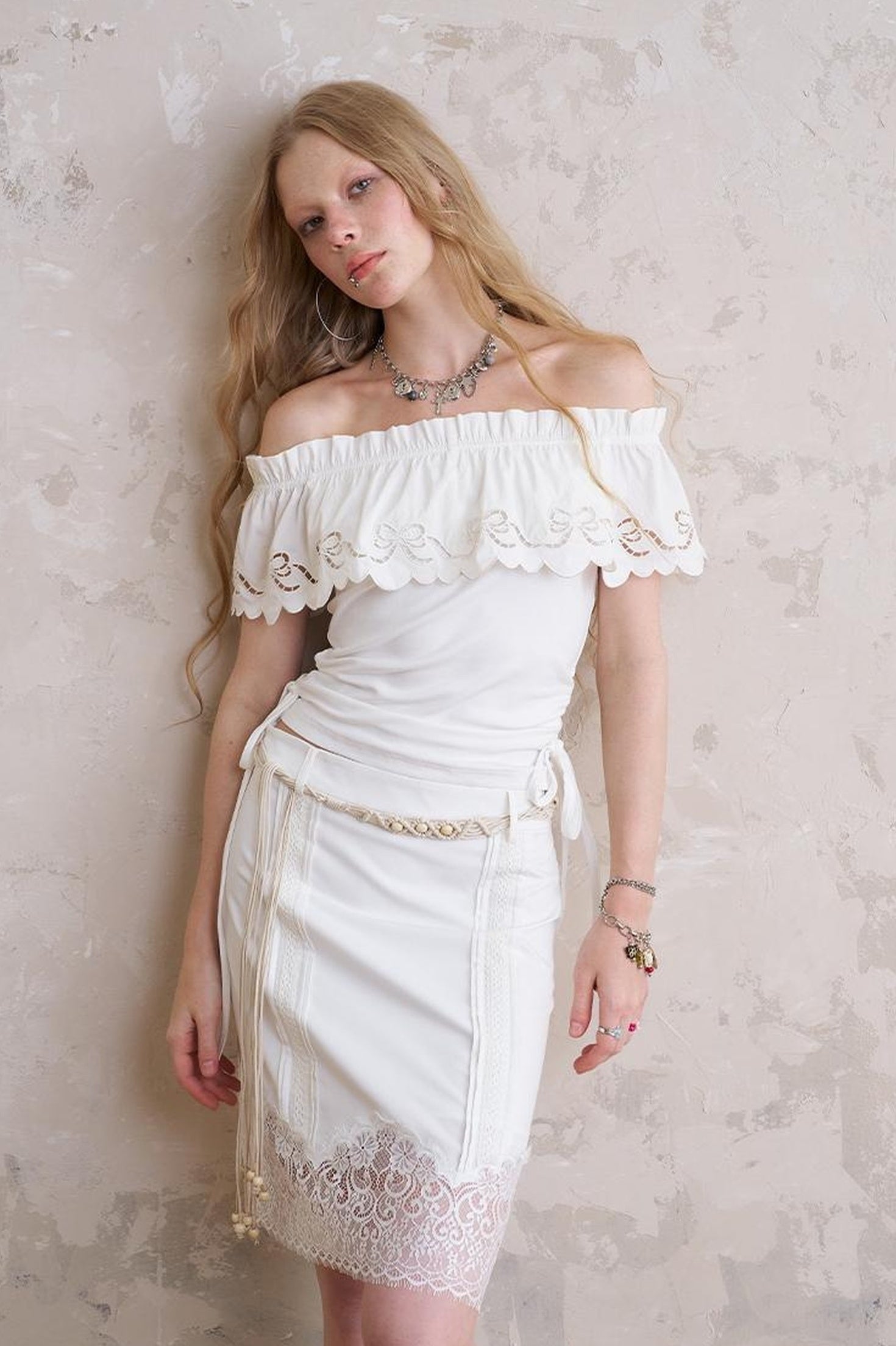 DIDDI MODA Floral Cutout Crop Top With Drawstring Waist Matching Shorts Pants Set