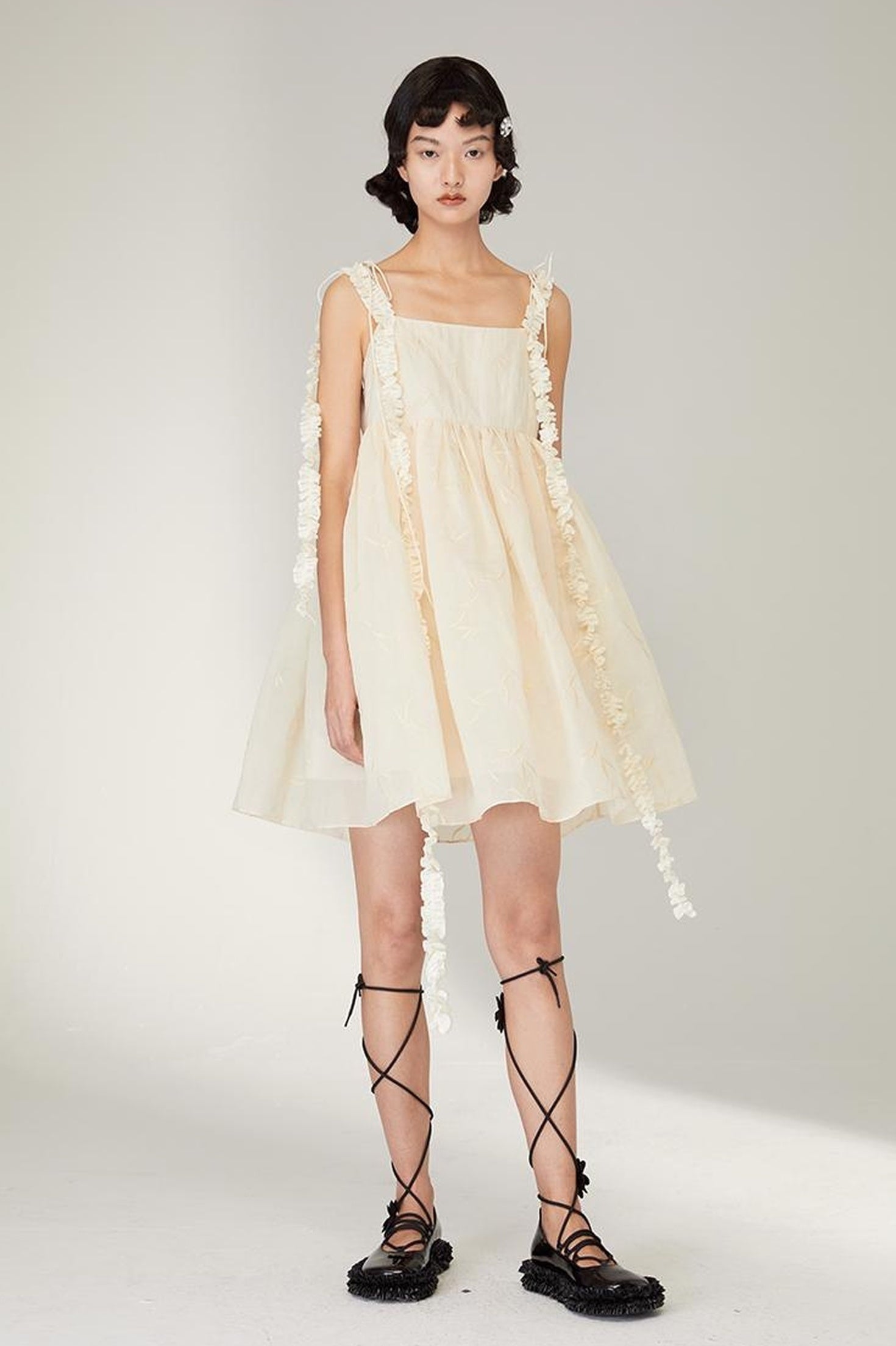 DIDDI MODA Floral Strap Sweetheart Sundress