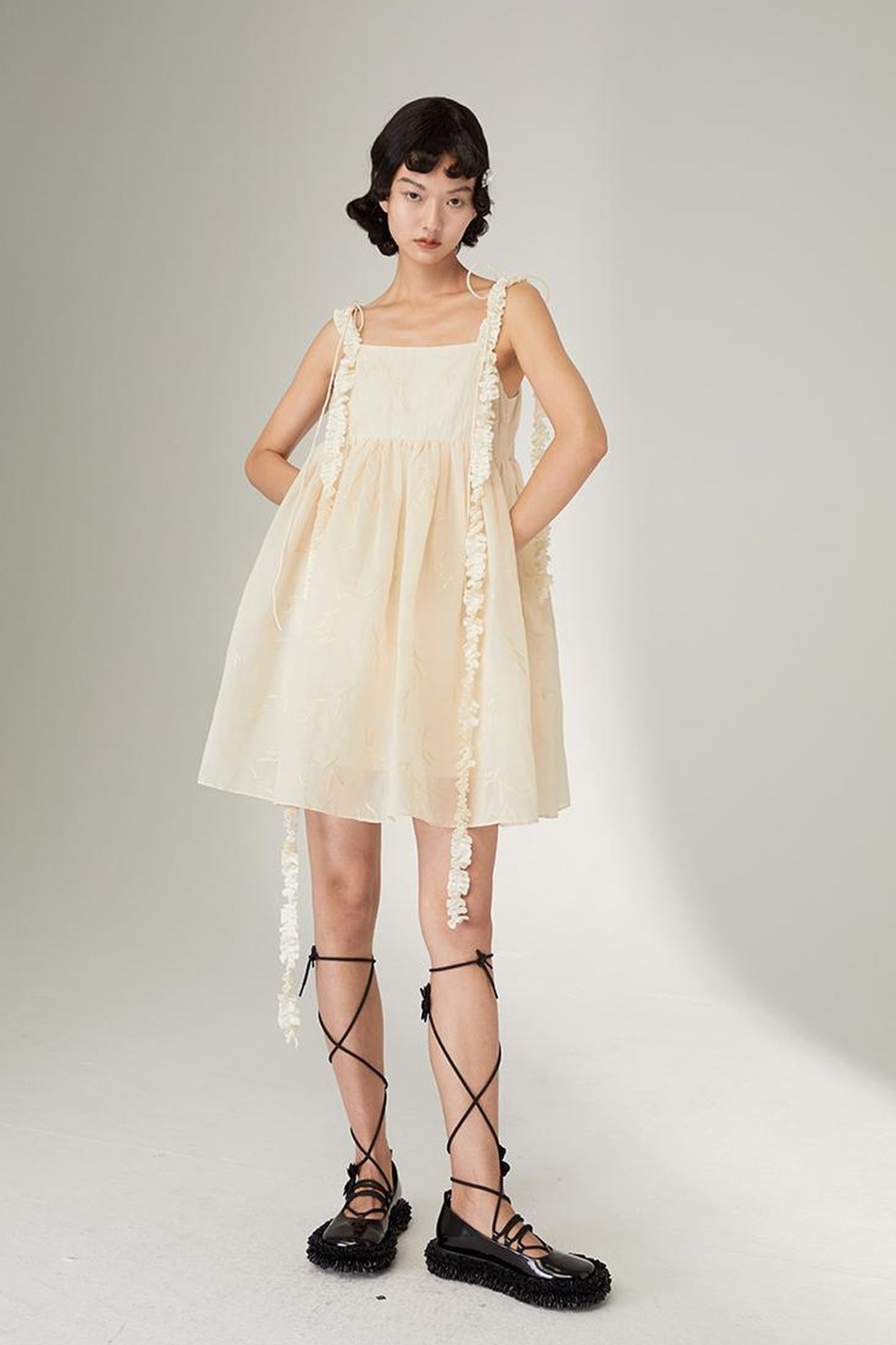 DIDDI MODA Floral Strap Sweetheart Sundress