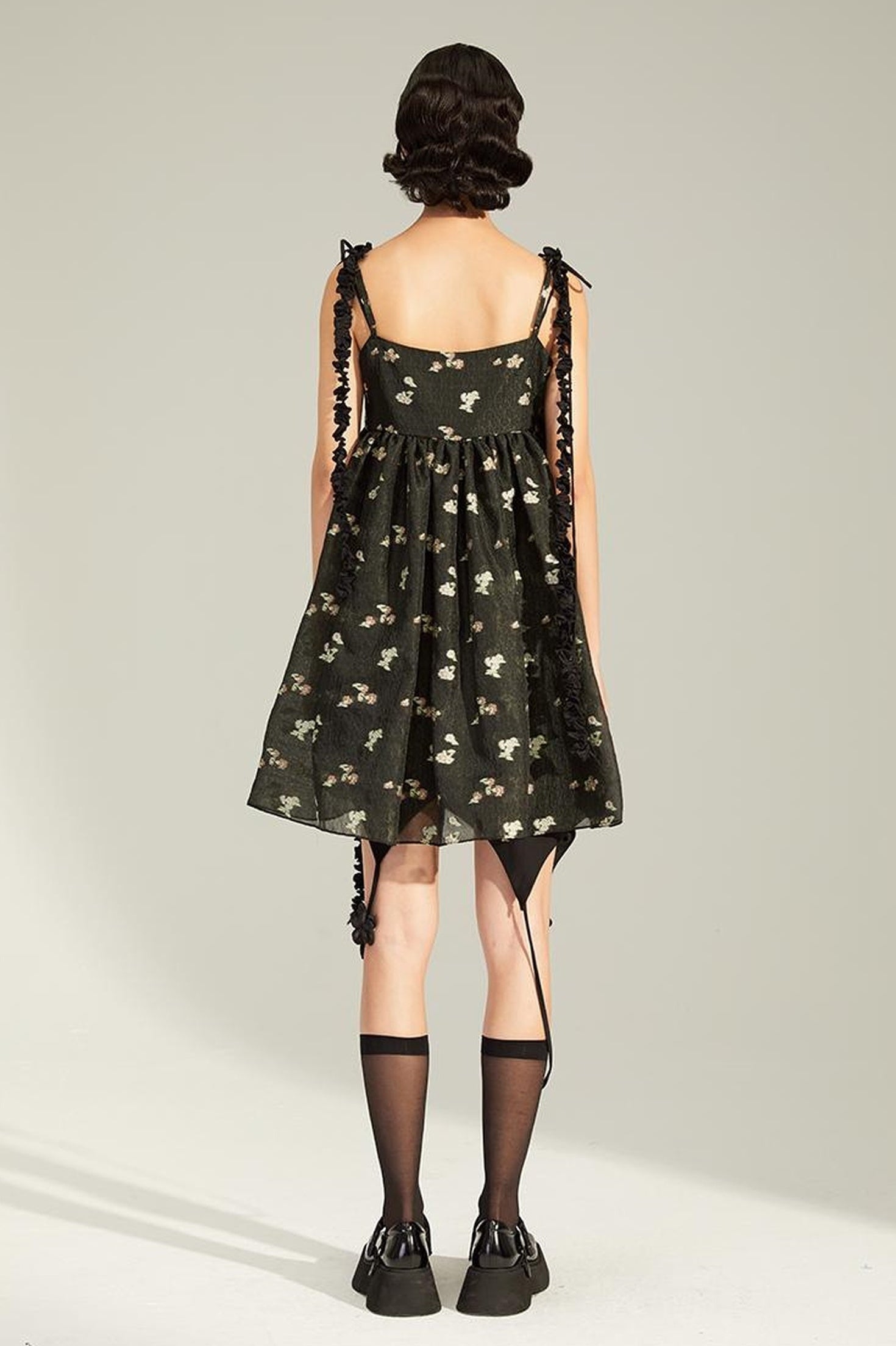 DIDDI MODA Floral Strap Sweetheart Sundress