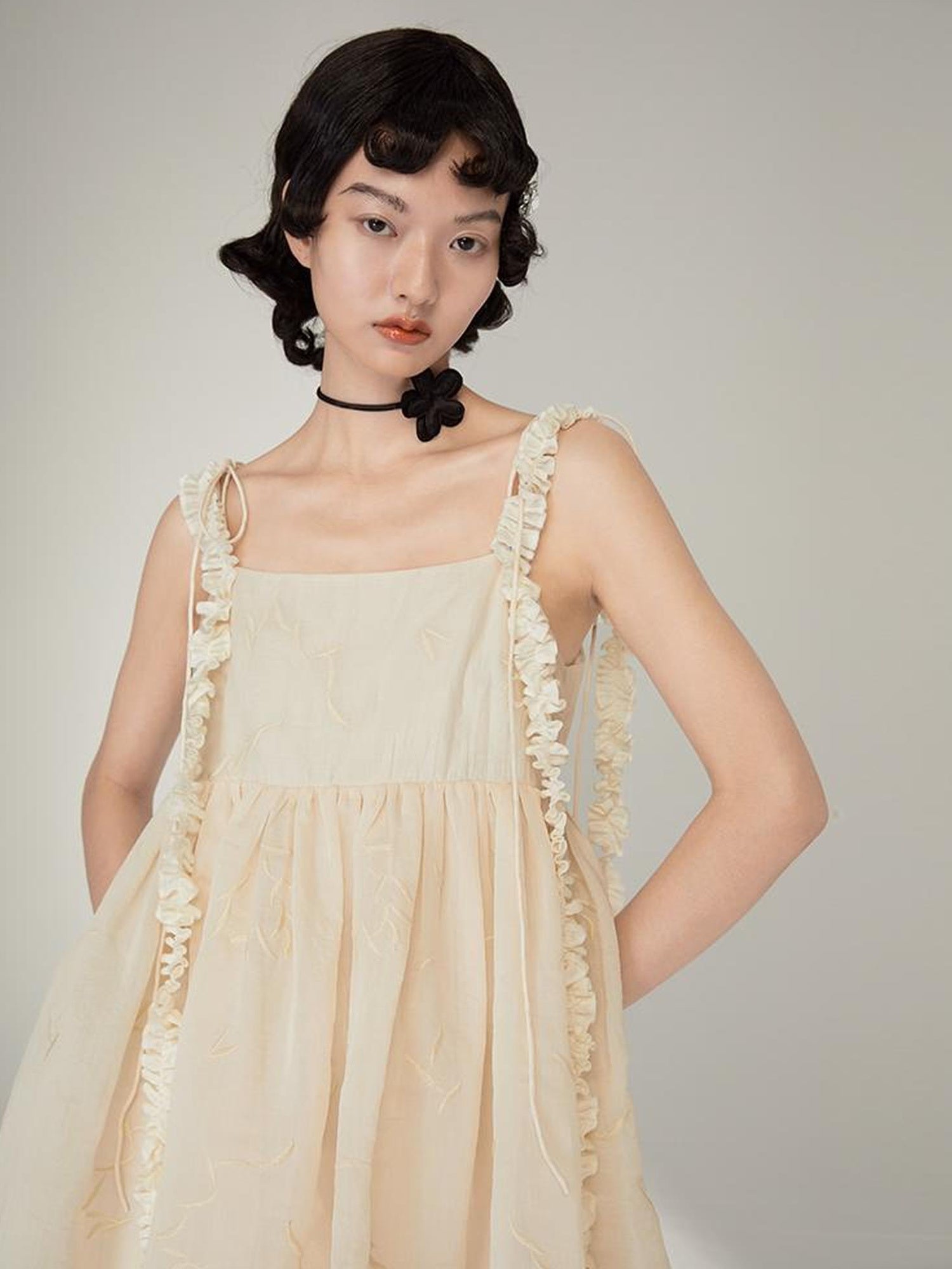 DIDDI MODA Floral Strap Sweetheart Sundress