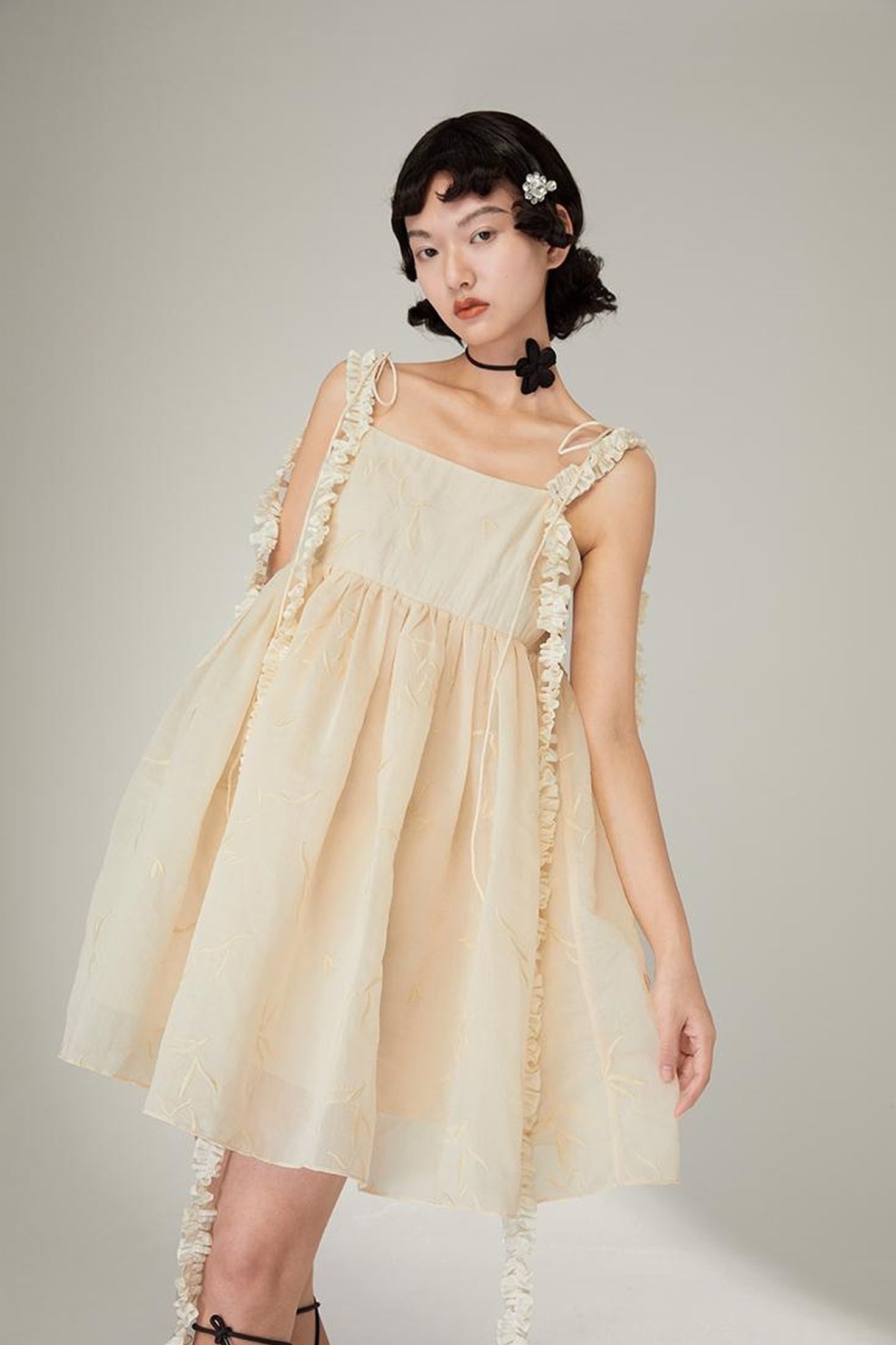 DIDDI MODA Floral Strap Sweetheart Sundress