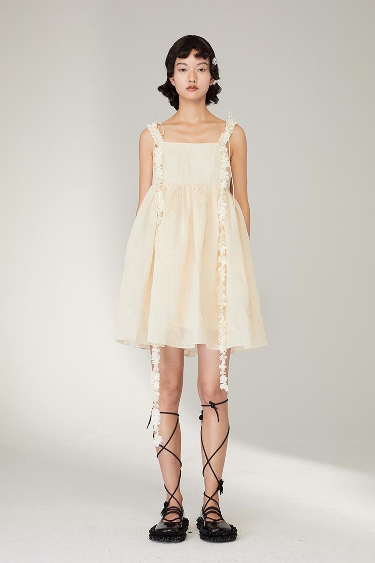 DIDDI MODA Floral Strap Sweetheart Sundress