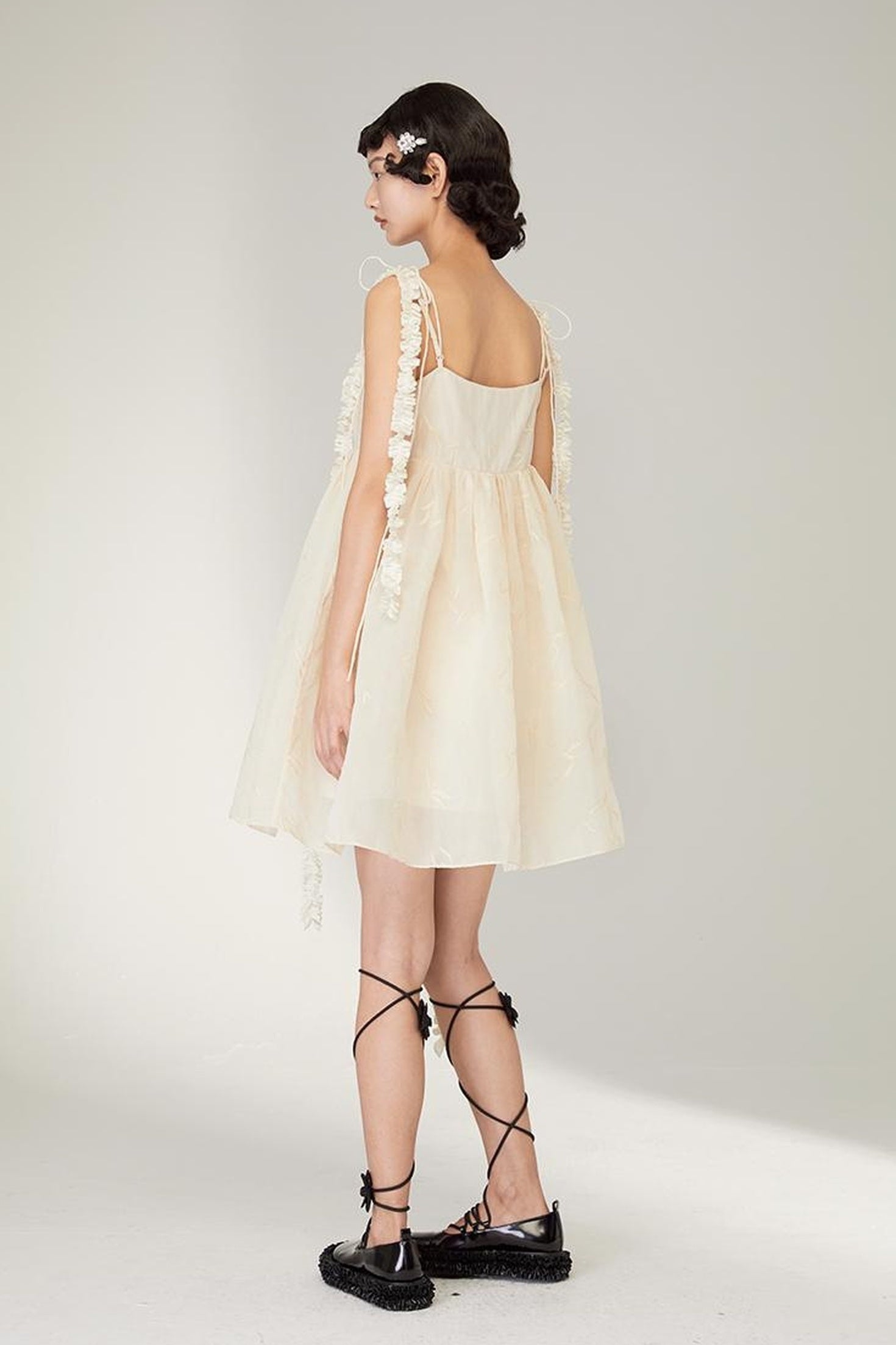 DIDDI MODA Floral Strap Sweetheart Sundress