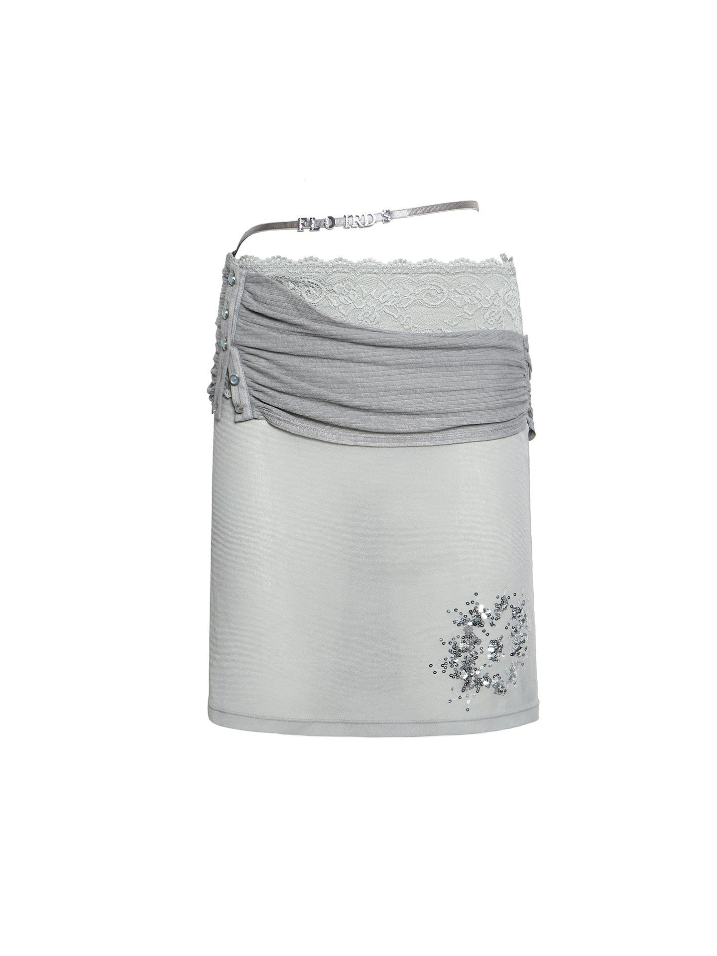 Flowers_Birds_Market_Sequin_Embroidered_Lace_Panel_Pleated_Waist_Women&