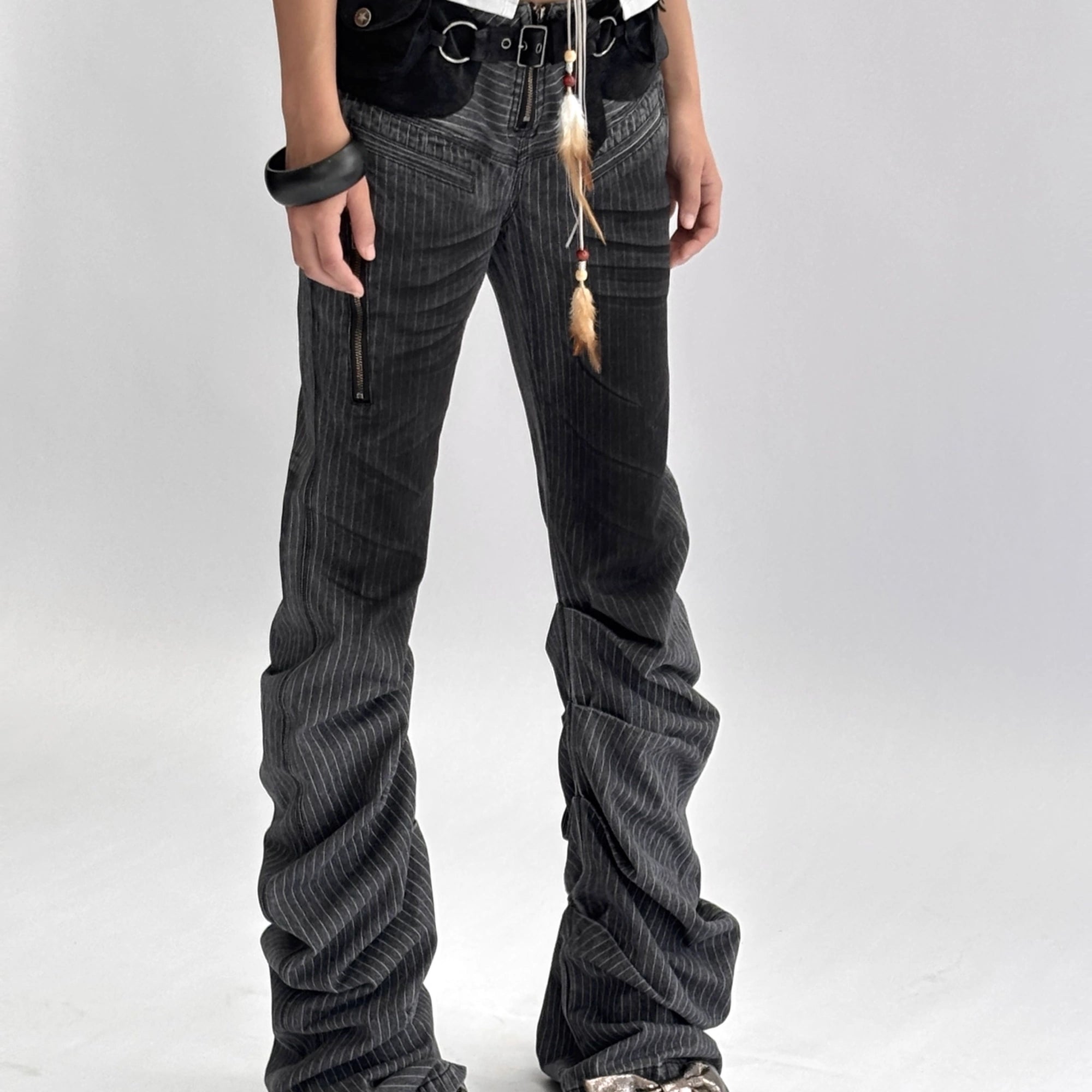 Flowers_birds_Market_Dark_Gray_Striped_Low_Rise_Flare_Regular_Fit_Slight_Stretch_Cotton_Women_Jeans_MISSTT