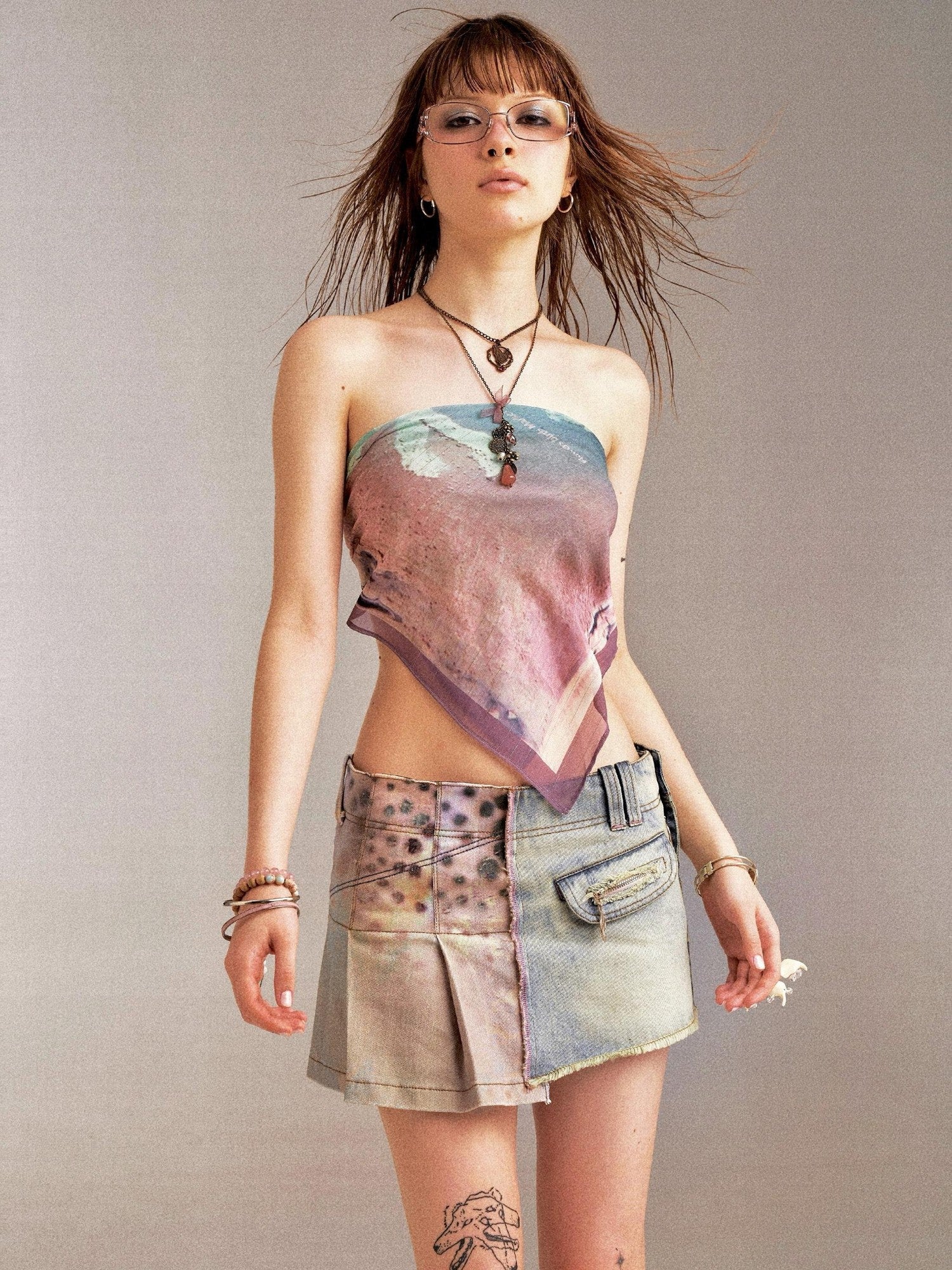 Flowers birds Market Floral Bird Print Multifunctional Bandeau Women&