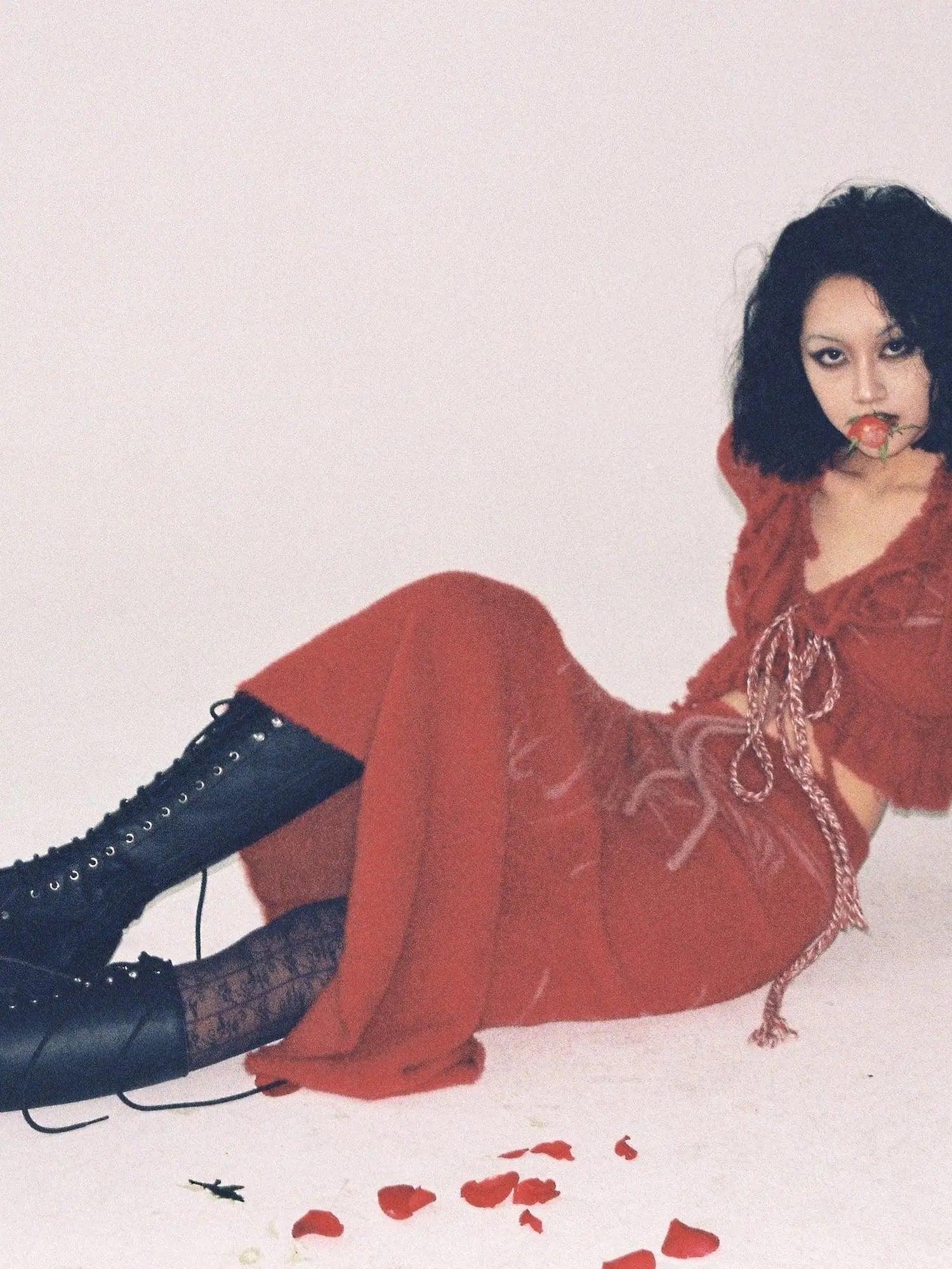 Hand Painted Intarsia Knit Cardigan