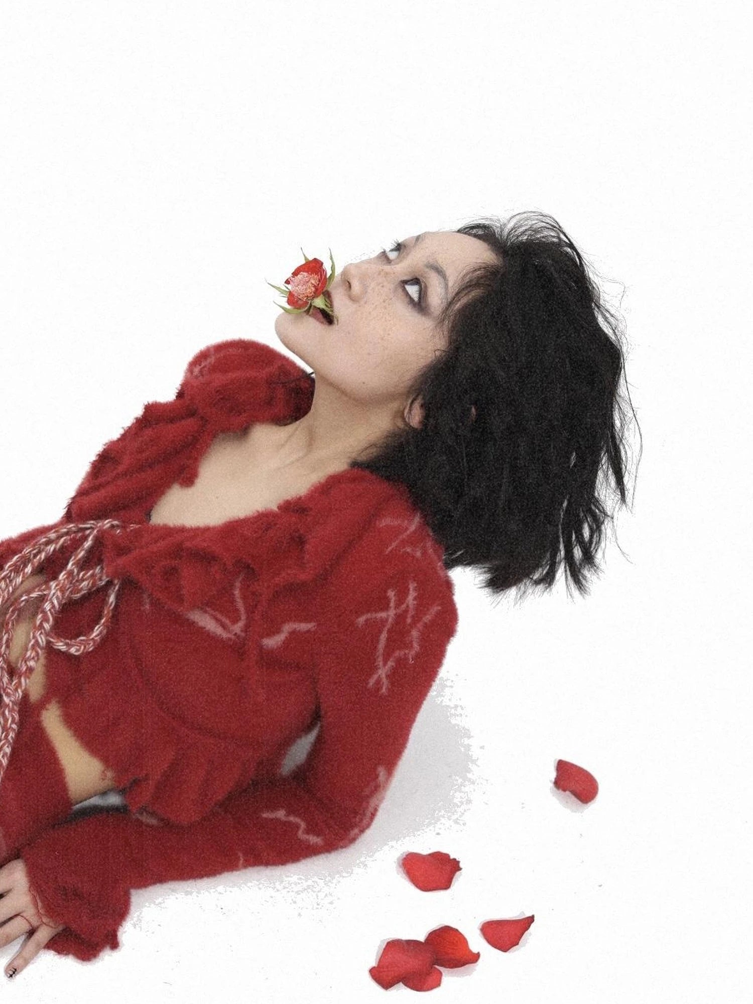 Hand Painted Intarsia Knit Cardigan