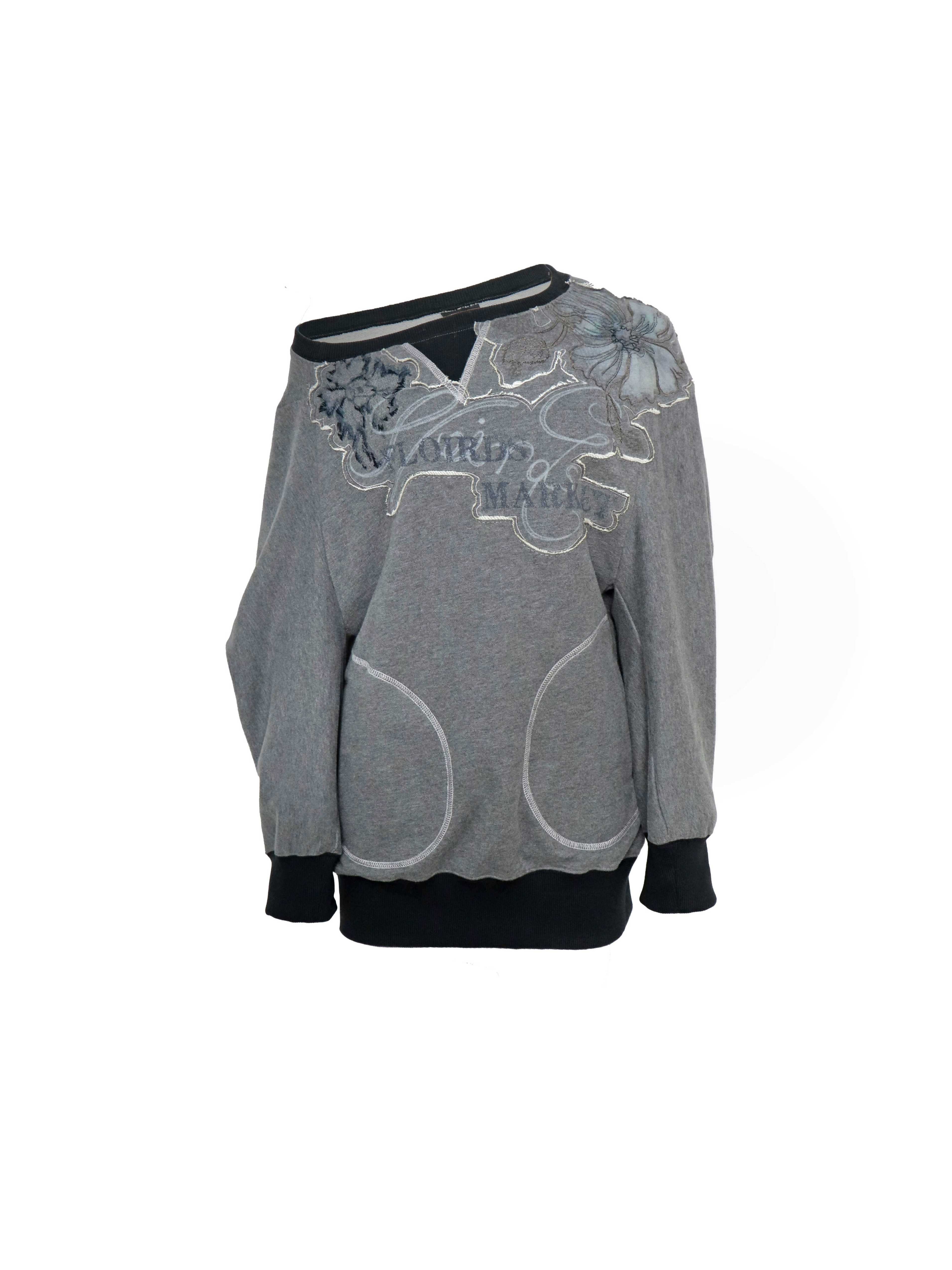 Flowers_birds_Market_Soft_Cotton_Floral_Loose_Fit_Slanted_Neck_Long_Sleeve_Women_Commuter_Sweatshirts_MISSTT