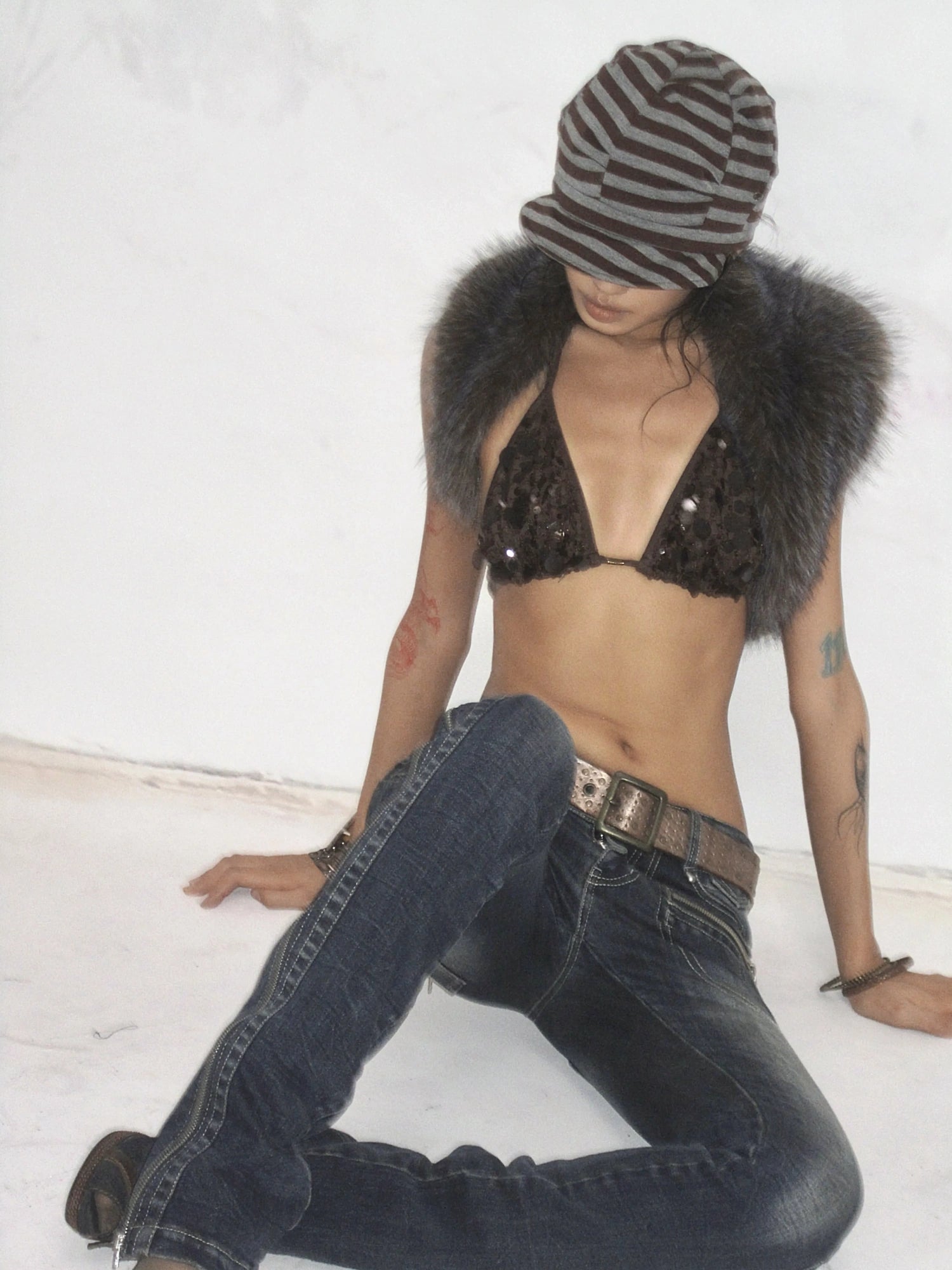 Flowers birds Market Sparkly Sequin Tie Back Halter Padded Slim Fit Women Beach Swimwear Bikini