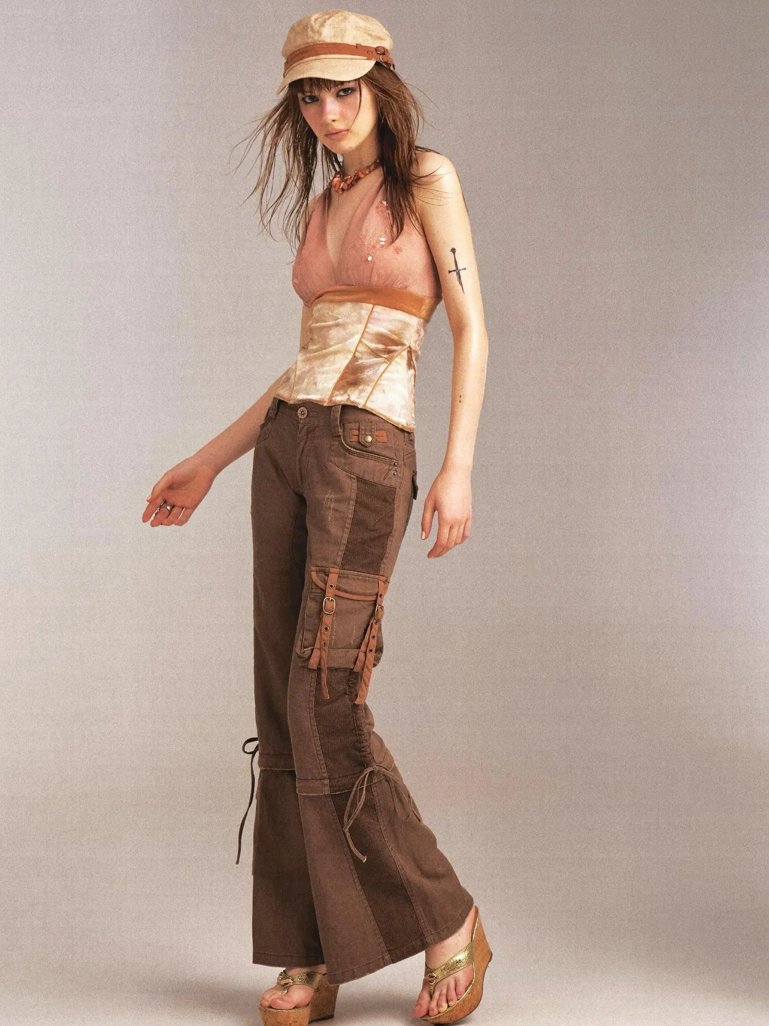 Velvet  Embroidered Beaded Slinky Summer Camisole Top