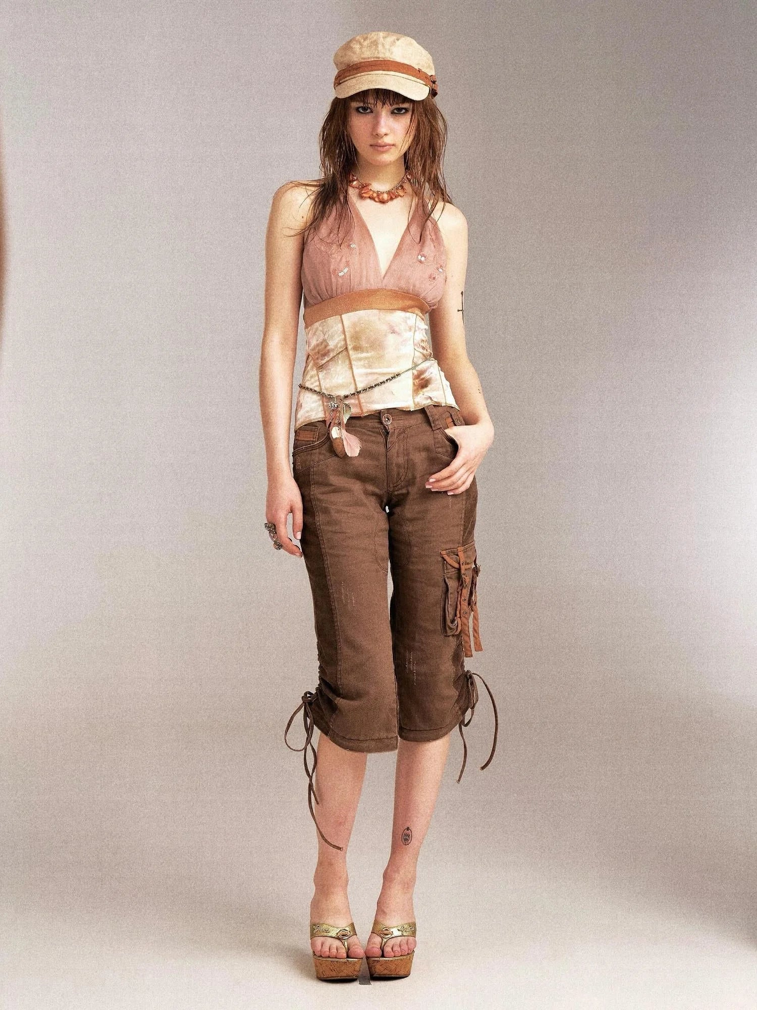 Velvet  Embroidered Beaded Slinky Summer Camisole Top