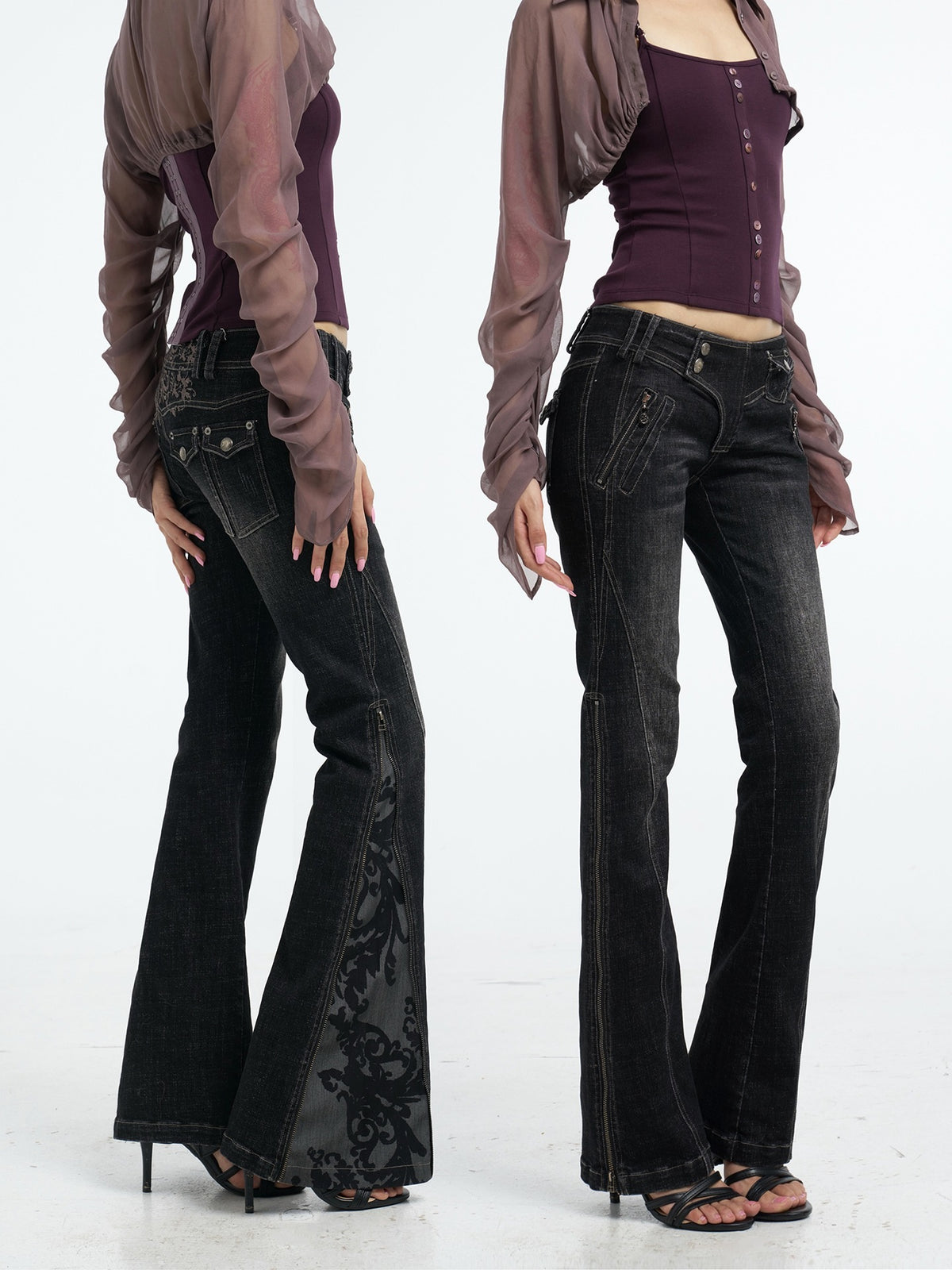 Flowers_birds_Market_Zip_Front_Distressed_Embroidered_Women&