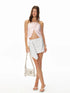 Flowy White Polka Dot Mini Skirt For Women Casual Skirts