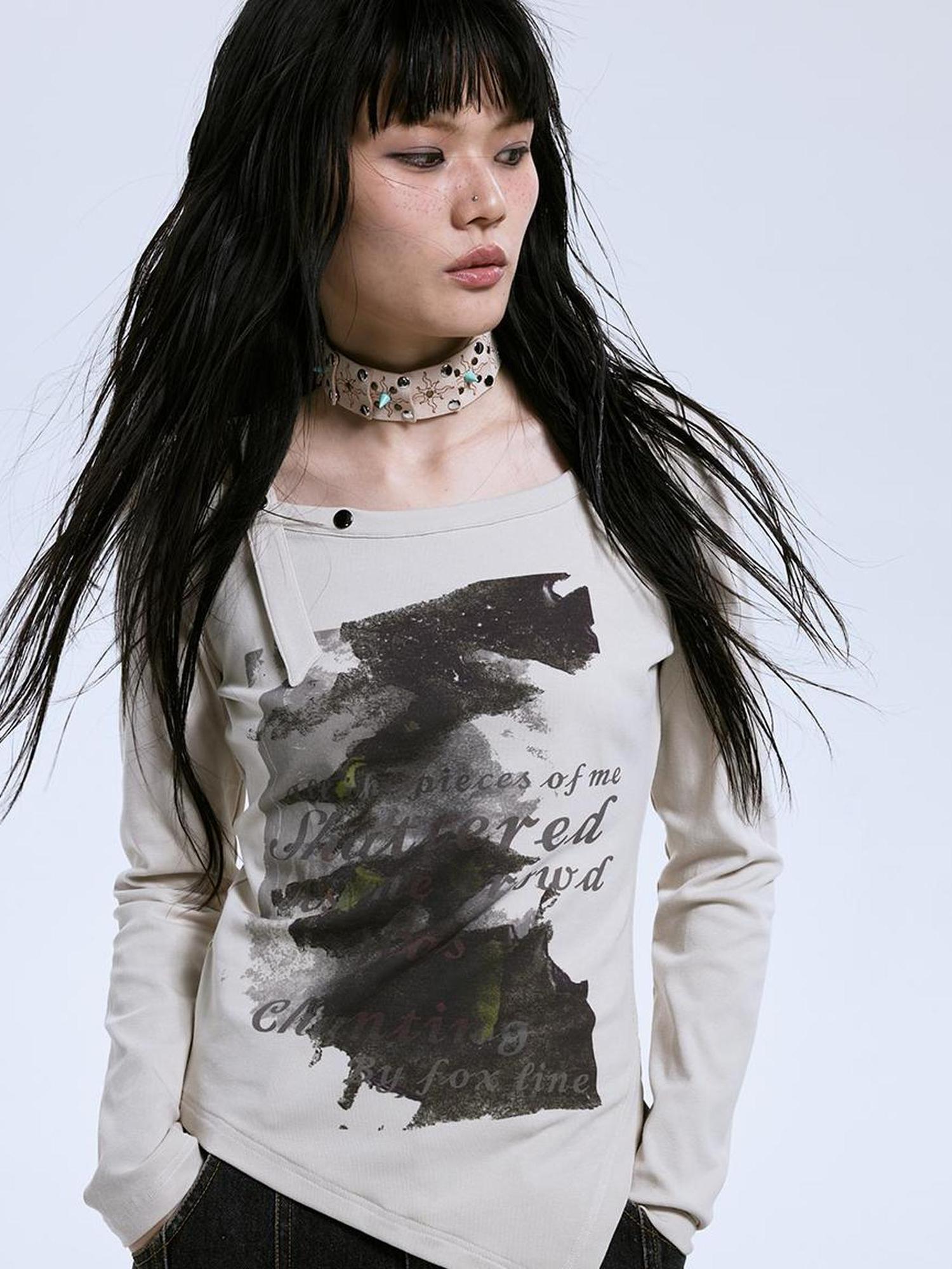 MOMSYCAN FOX LINE Freedom Chaser Asym Tee