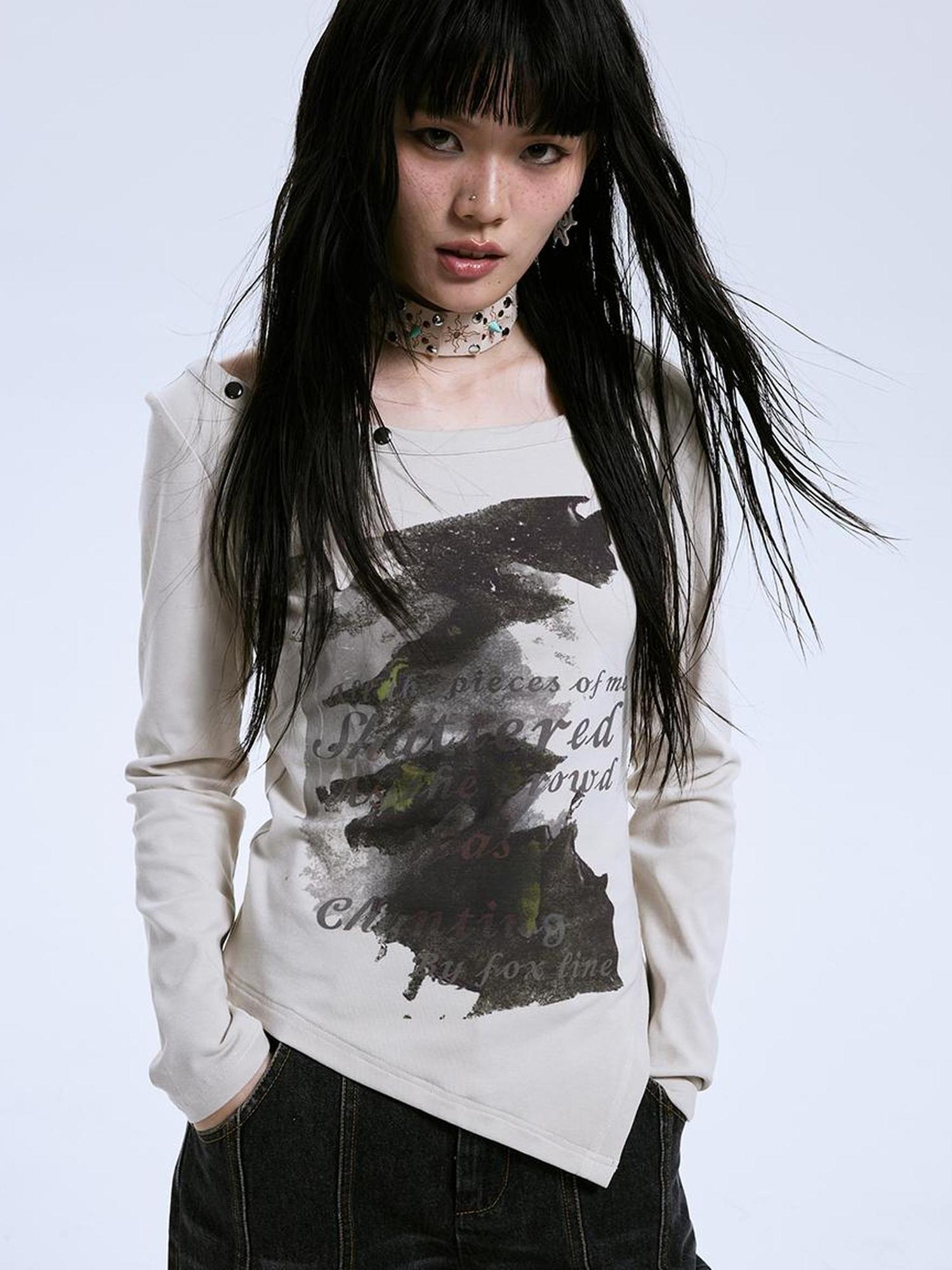 MOMSYCAN FOX LINE Freedom Chaser Asym Tee